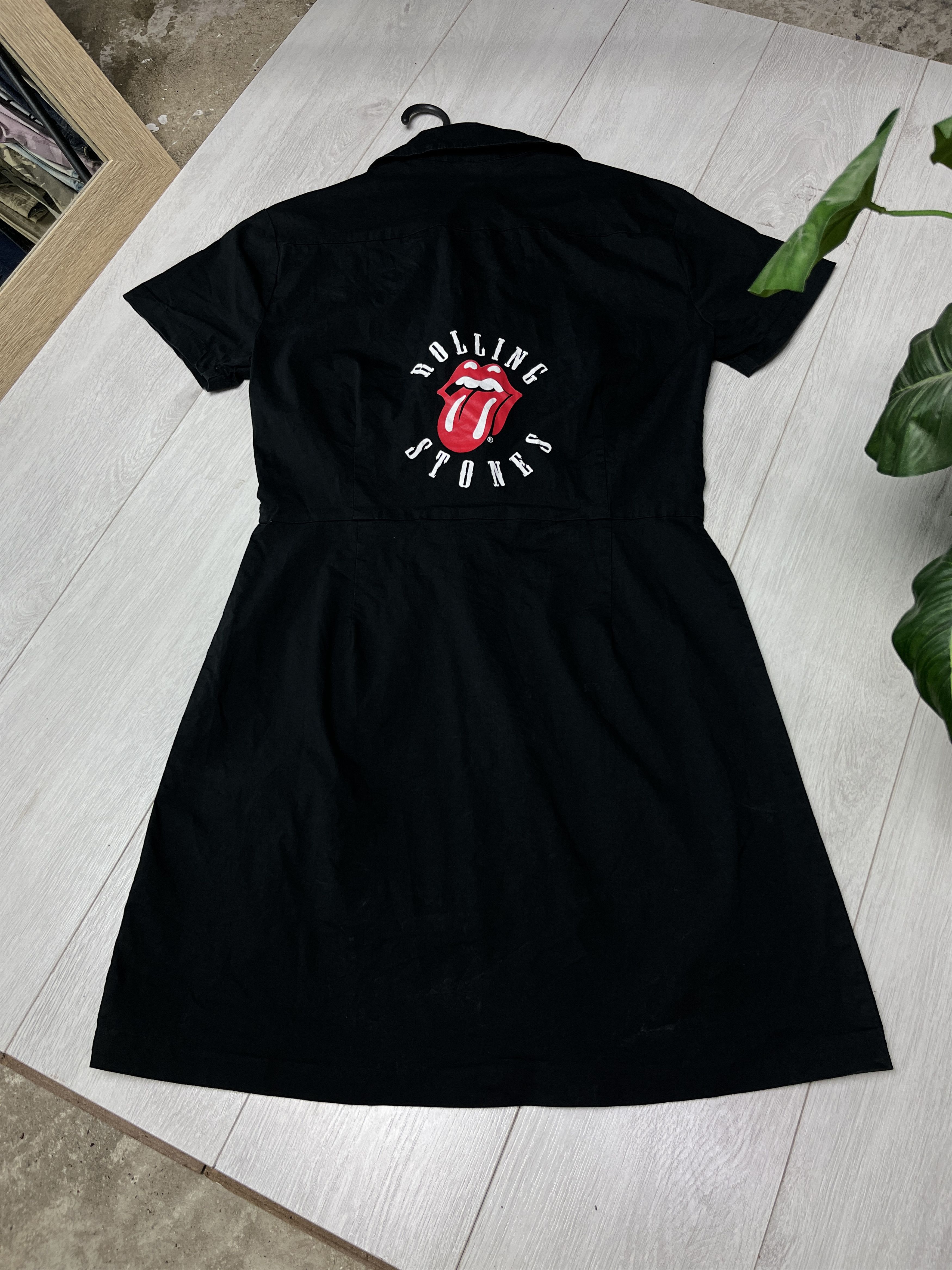 Vintage 2000s THE ROLLING STONES "DRAGONFLY" BUTTON UP DRESS - 851 Size XL / US 12-14 / IT 48-50 - 7 Thumbnail