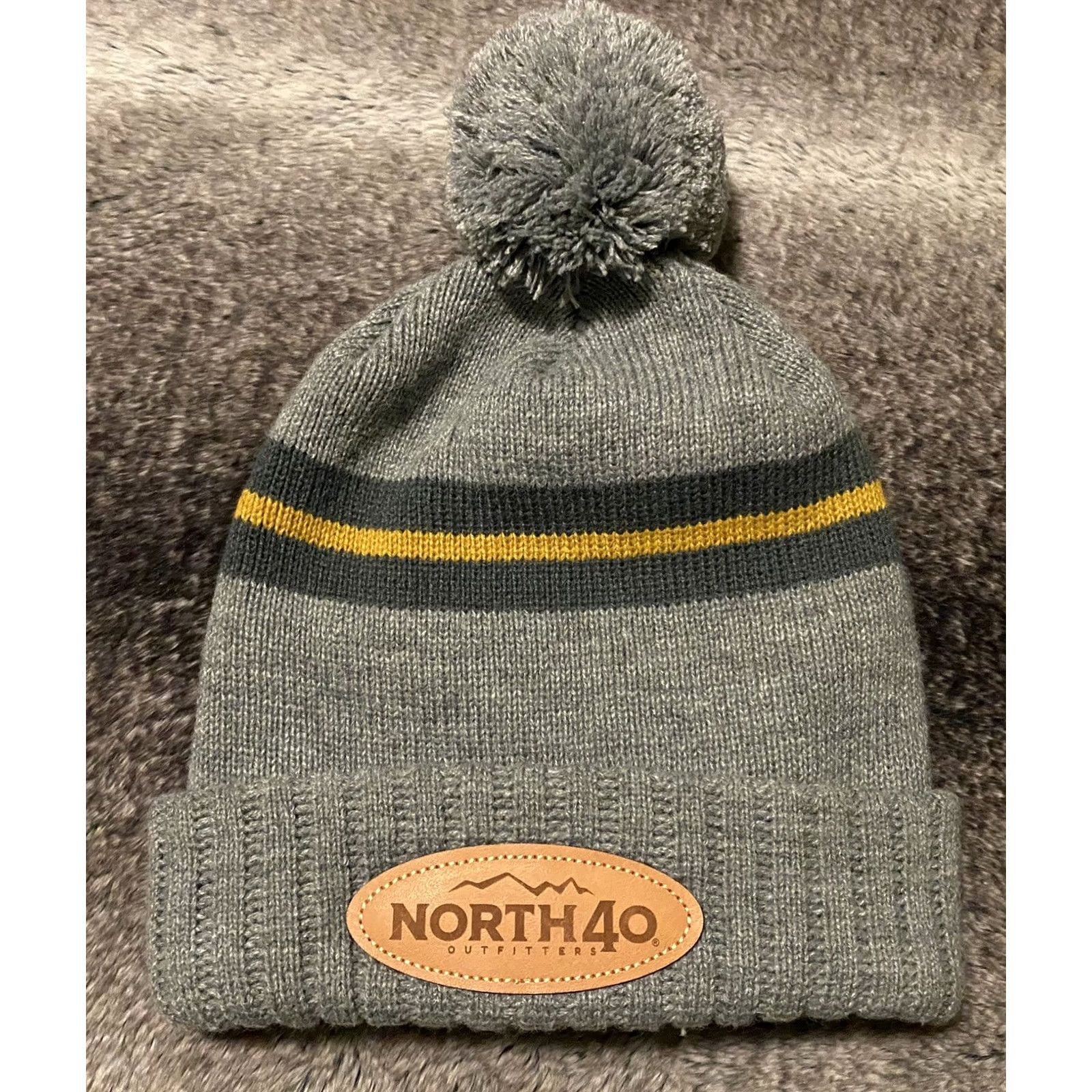 Vintage VINTAGE NWOT North Forty Beanie Pom Pom Winter Hat OS Size ONE SIZE - 2 Thumbnail