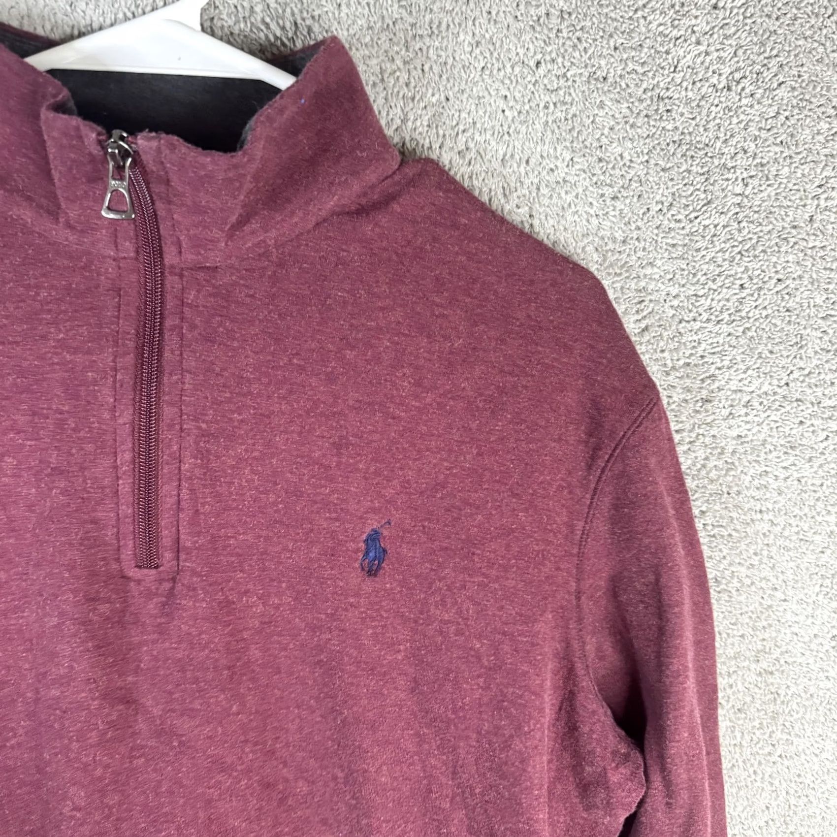 Polo Ralph Lauren Polo Ralph Lauren Sweatshirt Mens M Red Fleece 1/4 Zip Pullover Pony Logo Mock Neck Size US M / EU 48-50 / 2 - 4 Thumbnail