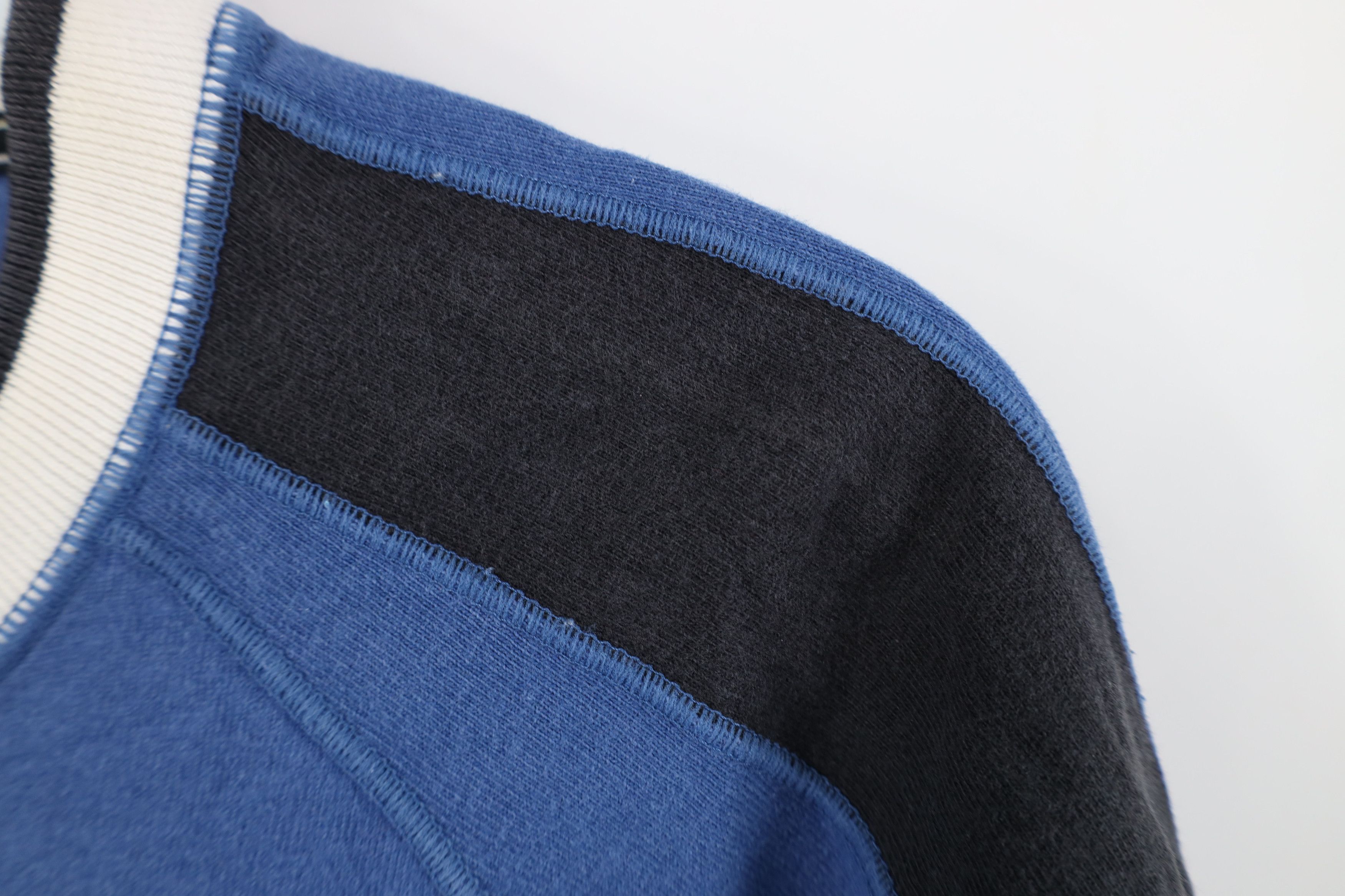 Nike Vintage 90s Nike Swoosh Heavy Knit Ringer T-Shirt Blue Size US L / EU 52-54 / 3 - 6 Thumbnail