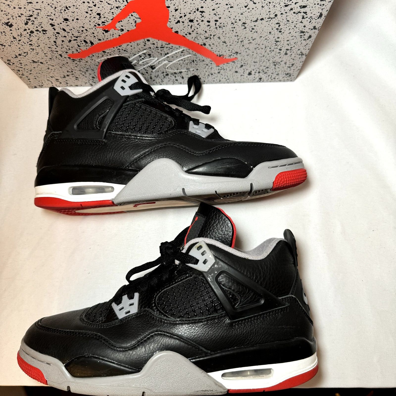 Jordan Brand × Nike Size 7 - Air Jordan 4 Retro GS Bred Reimagined Men's Shoes Size US 7 / EU 40 - 2 Thumbnail