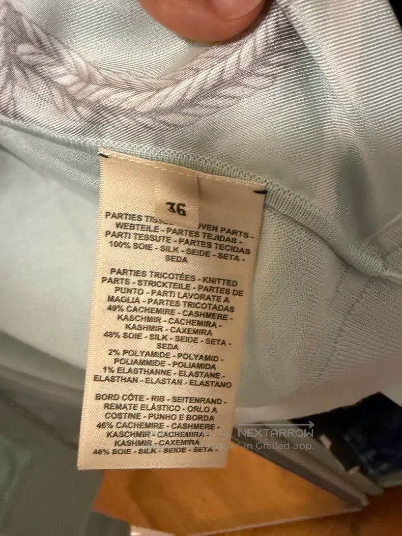 Hermes Hermes 2025 Autumn/Winter women's cashmere and silk blend Size XS / US 0-2 / IT 36-38 - 3 Thumbnail