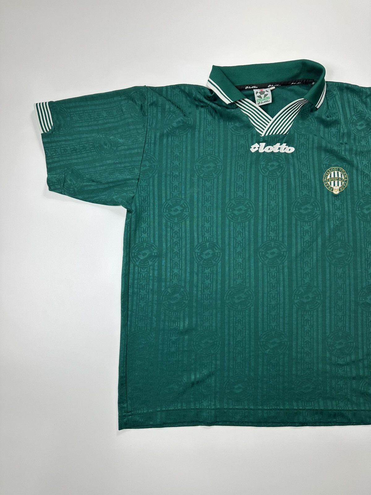 Lotto Sport 90's Ferencvaros Lotto Soccer Jersey Vintage Green Size US L / EU 52-54 / 3 - 3 Thumbnail