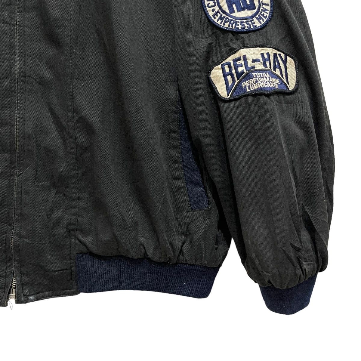 Sports Specialties × Vintage 90s Wheel’s Motorcycle Patches Zipper Hoodie Bomber Jacket Size US L / EU 52-54 / 3 - 6 Thumbnail
