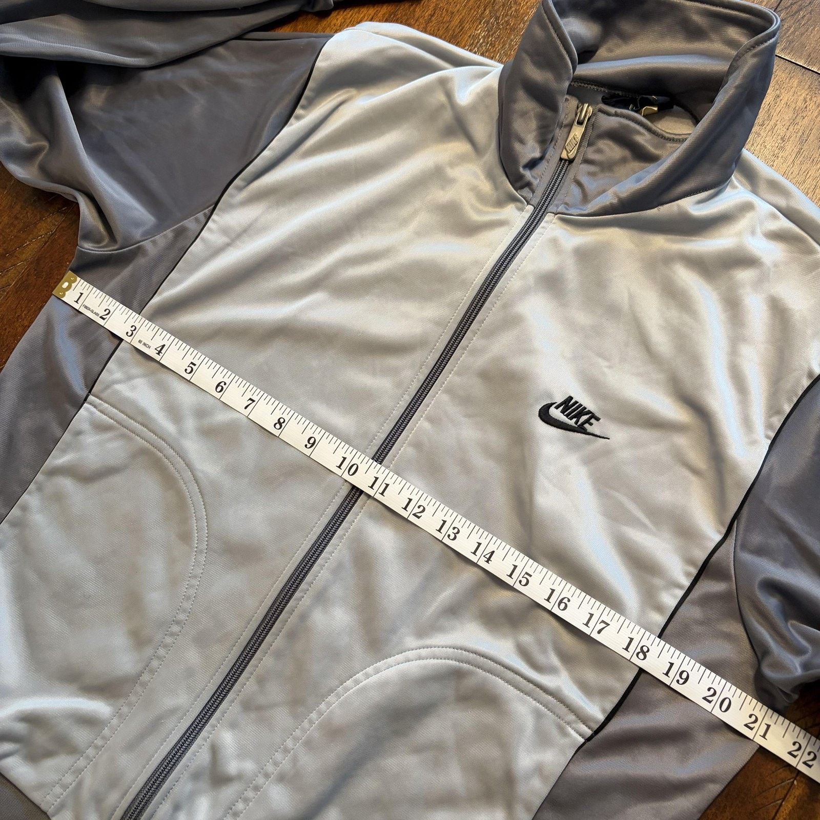 Nike Vtg Nike Track Jacket Mens L Full Zip Made Japan 80s Size US L / EU 52-54 / 3 - 10 Thumbnail