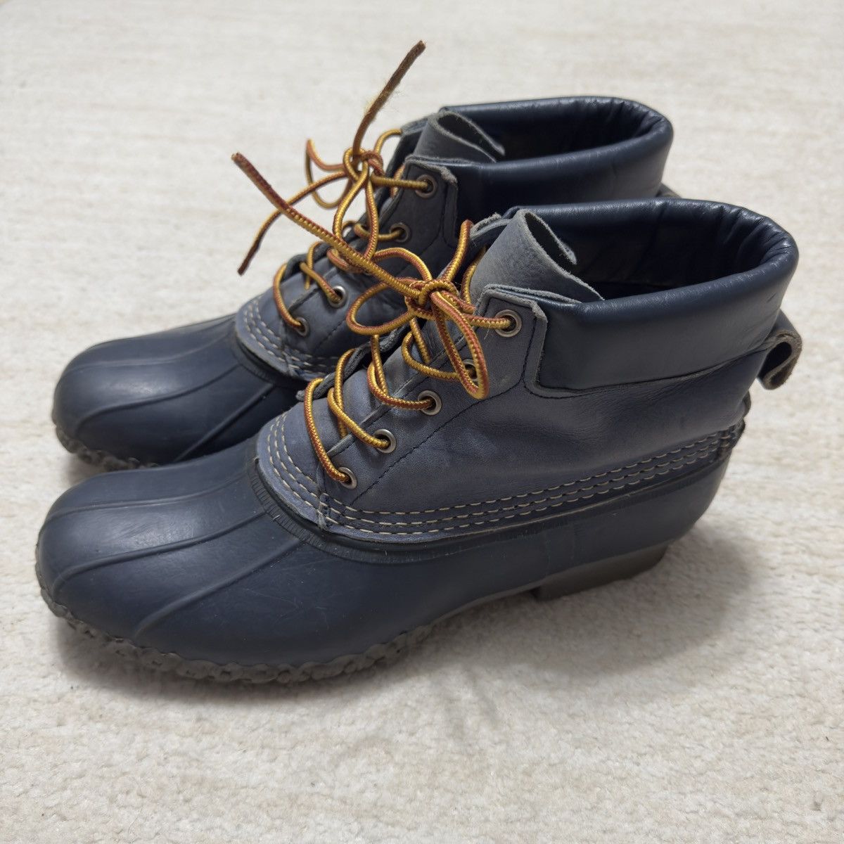 L.L. Bean Vintage Bean Boots By LL Bean Duck Rubber Blue Men's 11 M Size US 11 / EU 44 - 2 Thumbnail