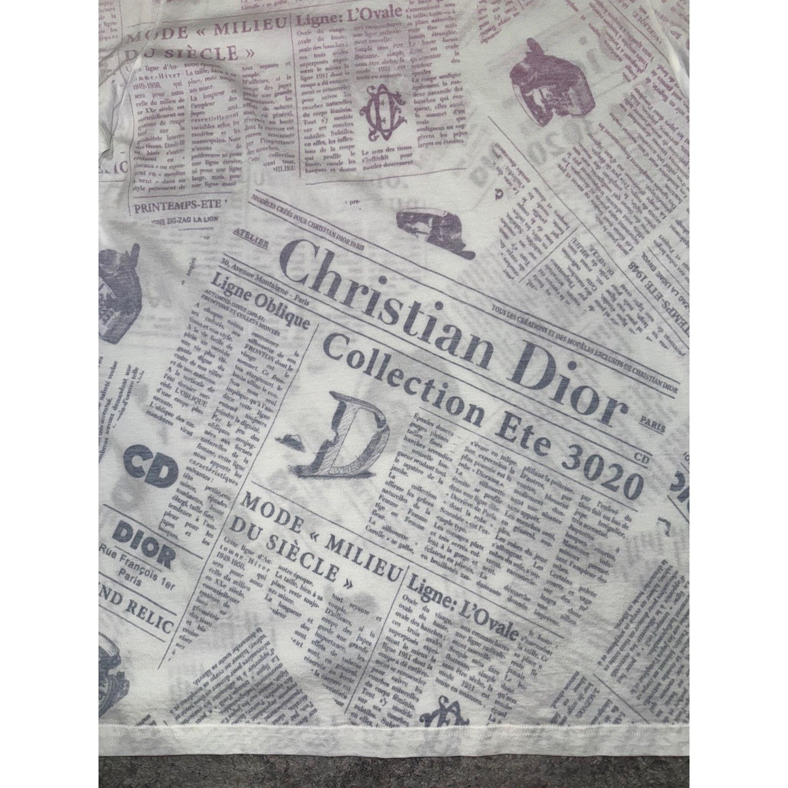 Dior x Daniel Arsham Logo Short Sleeve Shirt T-Shirt Medium