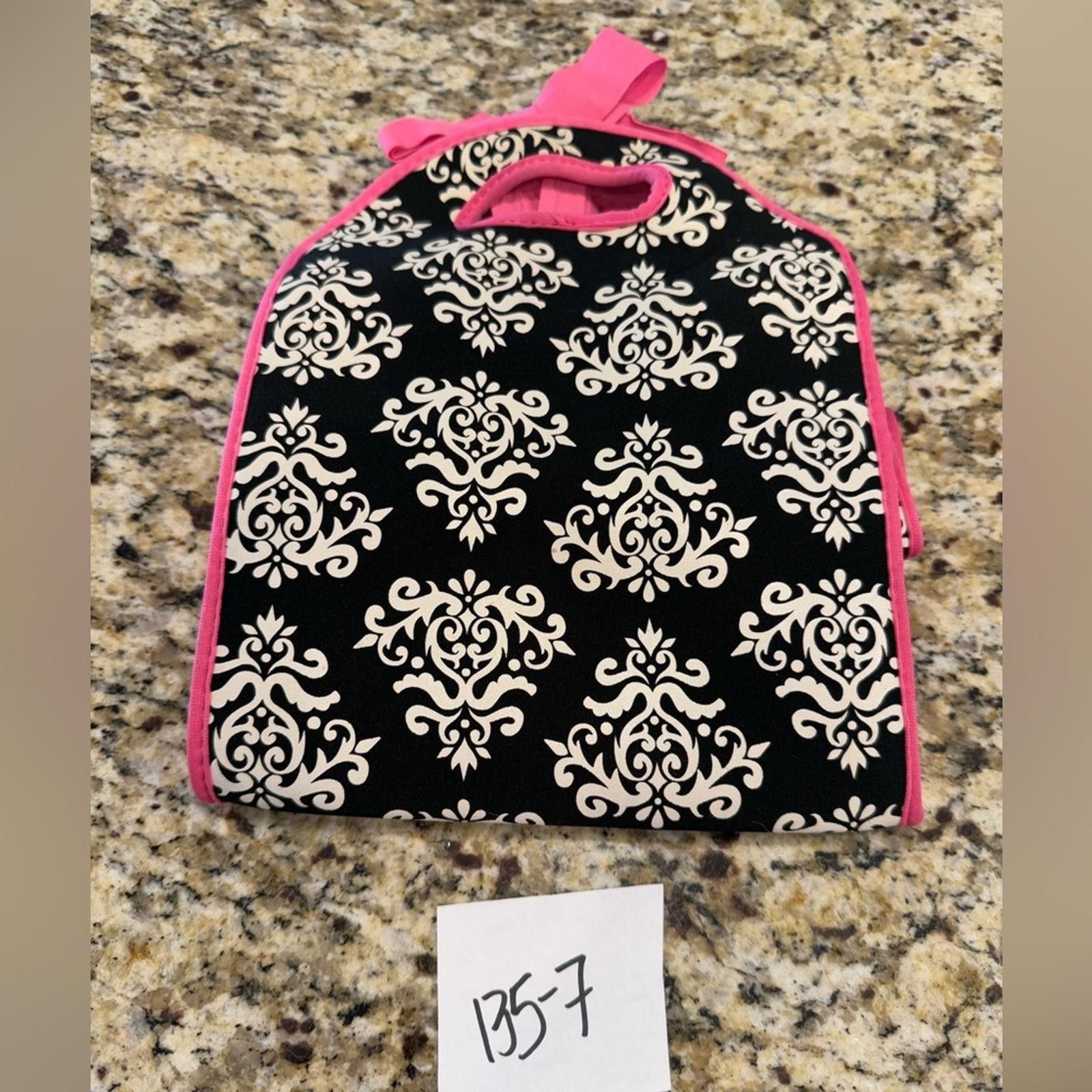Other Lunch tote pink & black ornate pattern Size ONE SIZE - 1 Thumbnail