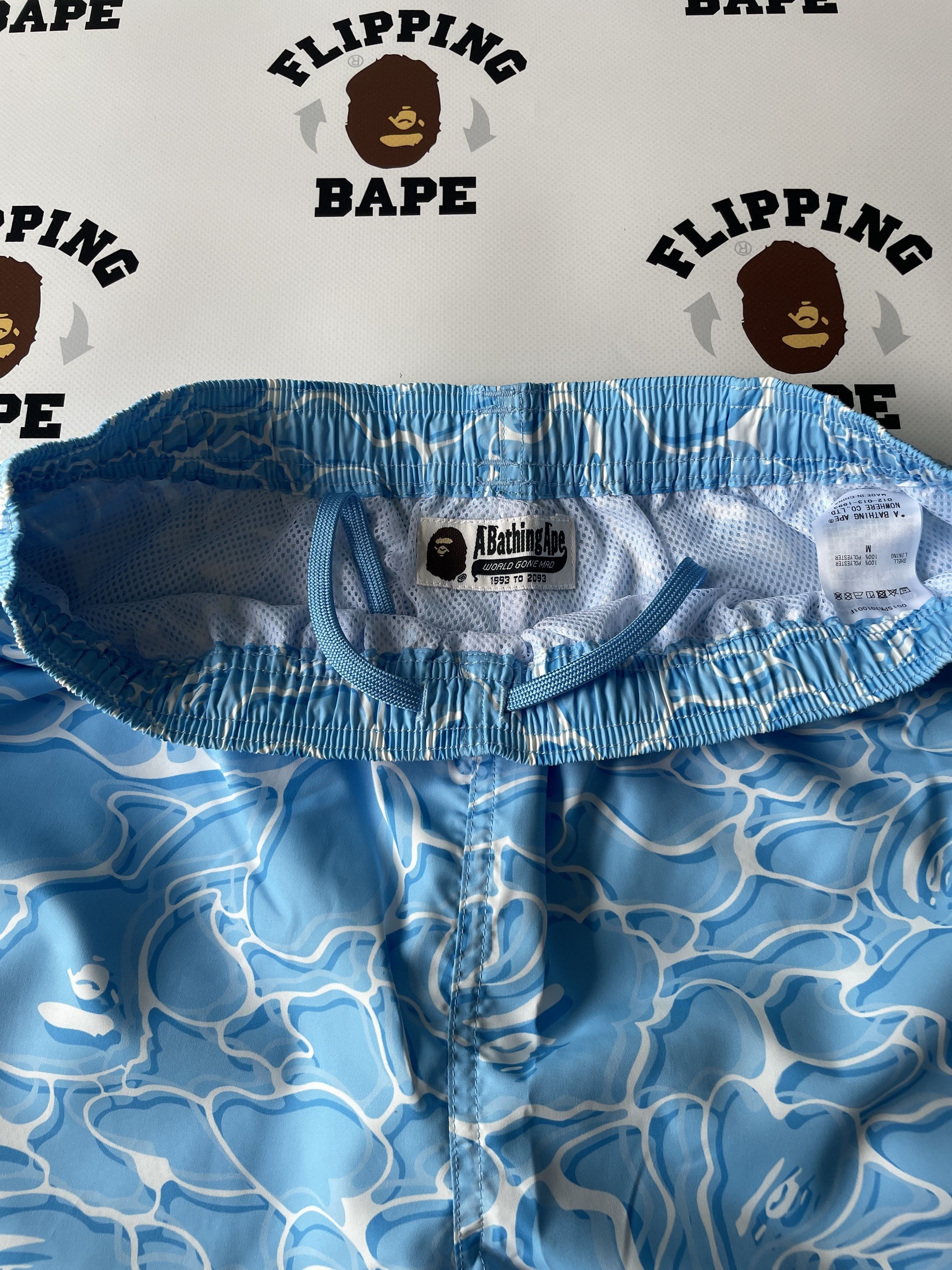 Bape ABC SEA SURFACE CAMO BEACH SHORTS Size US 34 / EU 50 - 8 Thumbnail
