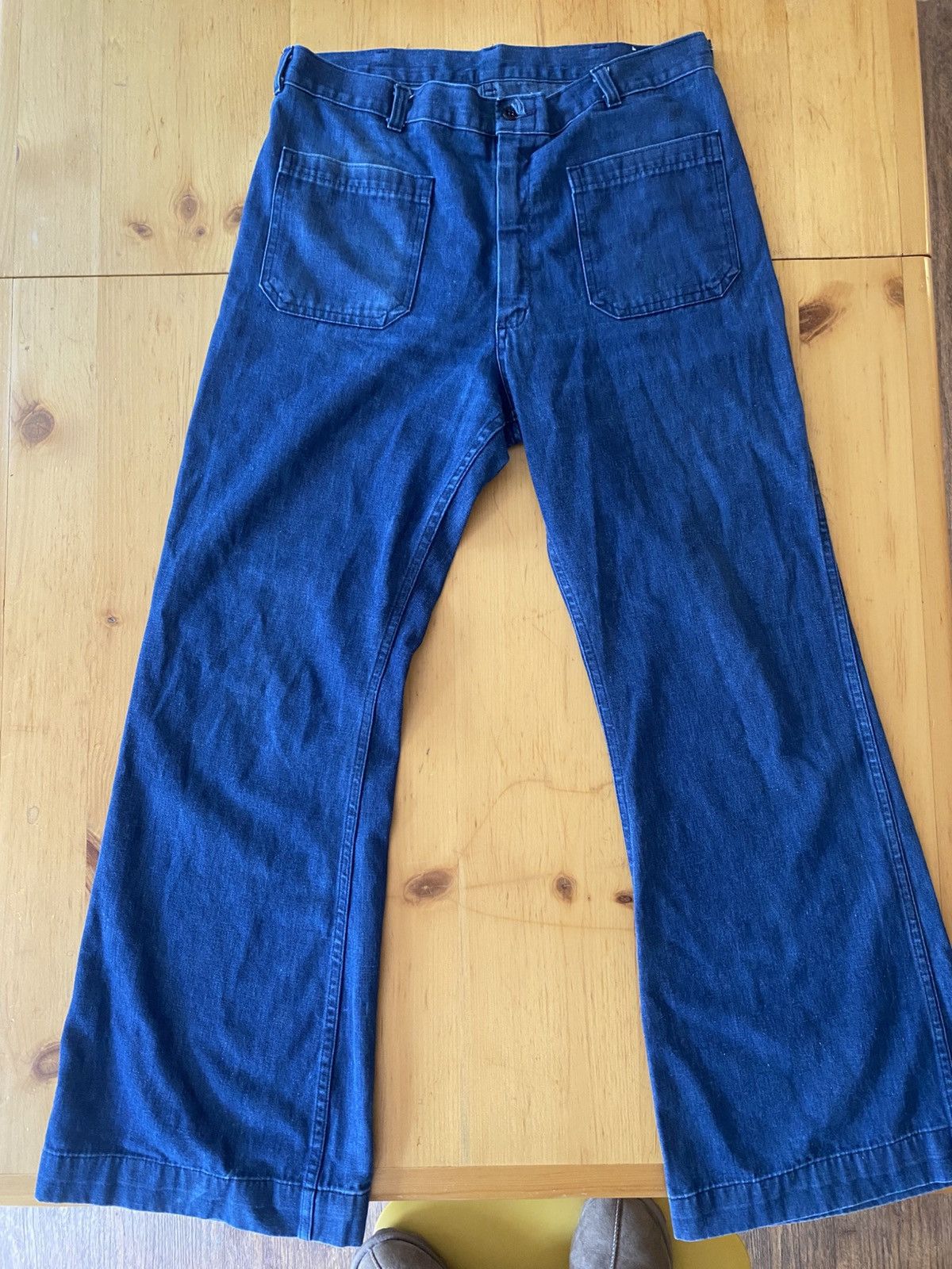 Vintage Bell bottom seafarer pants Size US 34 / EU 50 - 1 Thumbnail