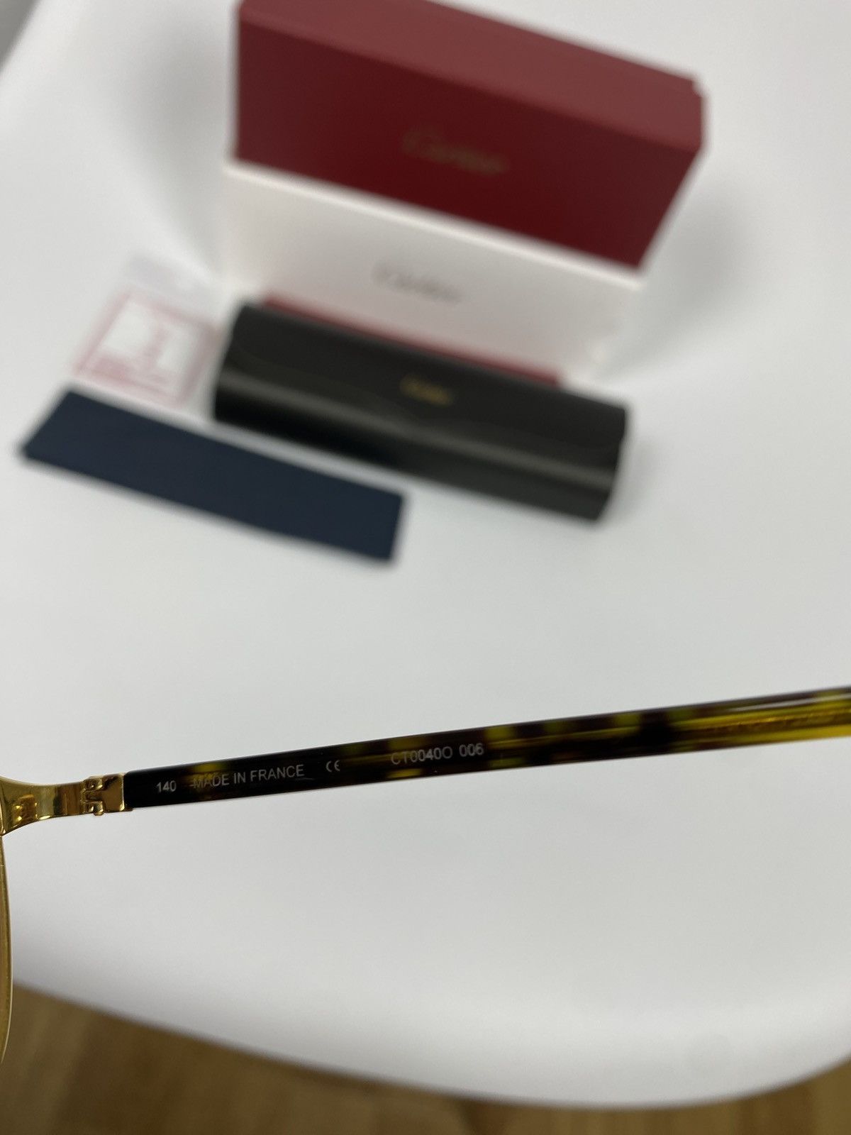 Cartier Cartier CT0040o Gold Frame Glasses New One Size Size ONE SIZE - 15 Thumbnail