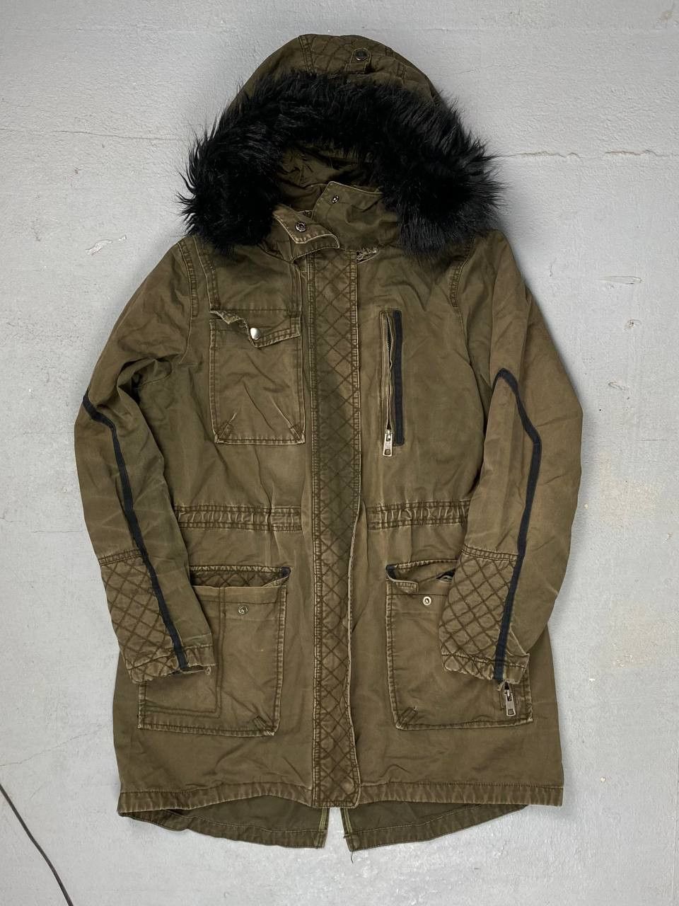 If Six Was Nine × Japanese Brand Y2K Vintage Black Fur Hood Opium Jacket Grunge Size US M / EU 48-50 / 2 - 3 Thumbnail