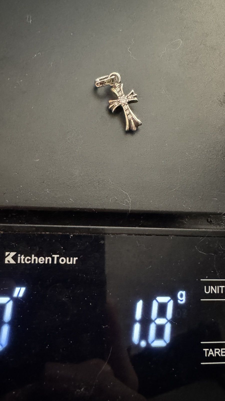 Chrome Hearts Chrome Hearts Pave Diamond Baby Fat Cross Size ONE SIZE - 10 Thumbnail