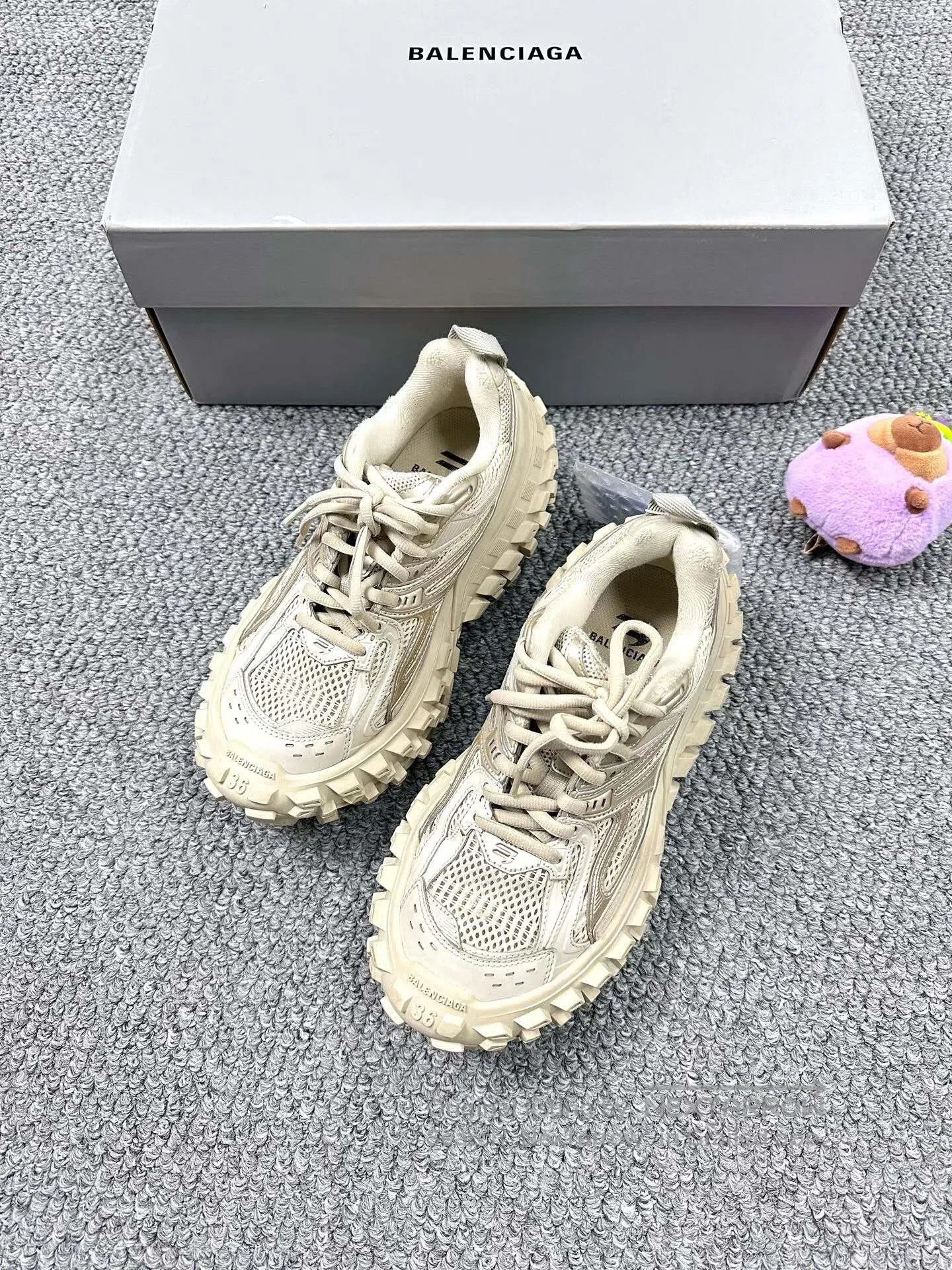 Balenciaga Balenciaga Tan Tire Shoes| Size US 5.5 / IT 35.5 - 1 Thumbnail