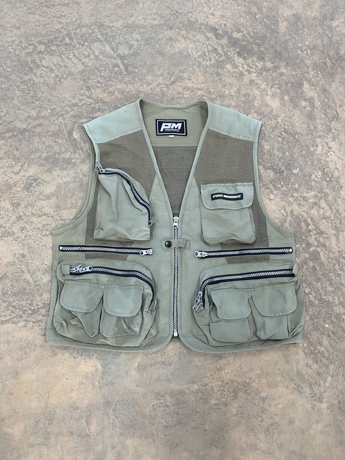 Vintage Pro Marine Utility Cargo Vest Multi Pocket 90s Size US M / EU 48-50 / 2 - 1 Thumbnail
