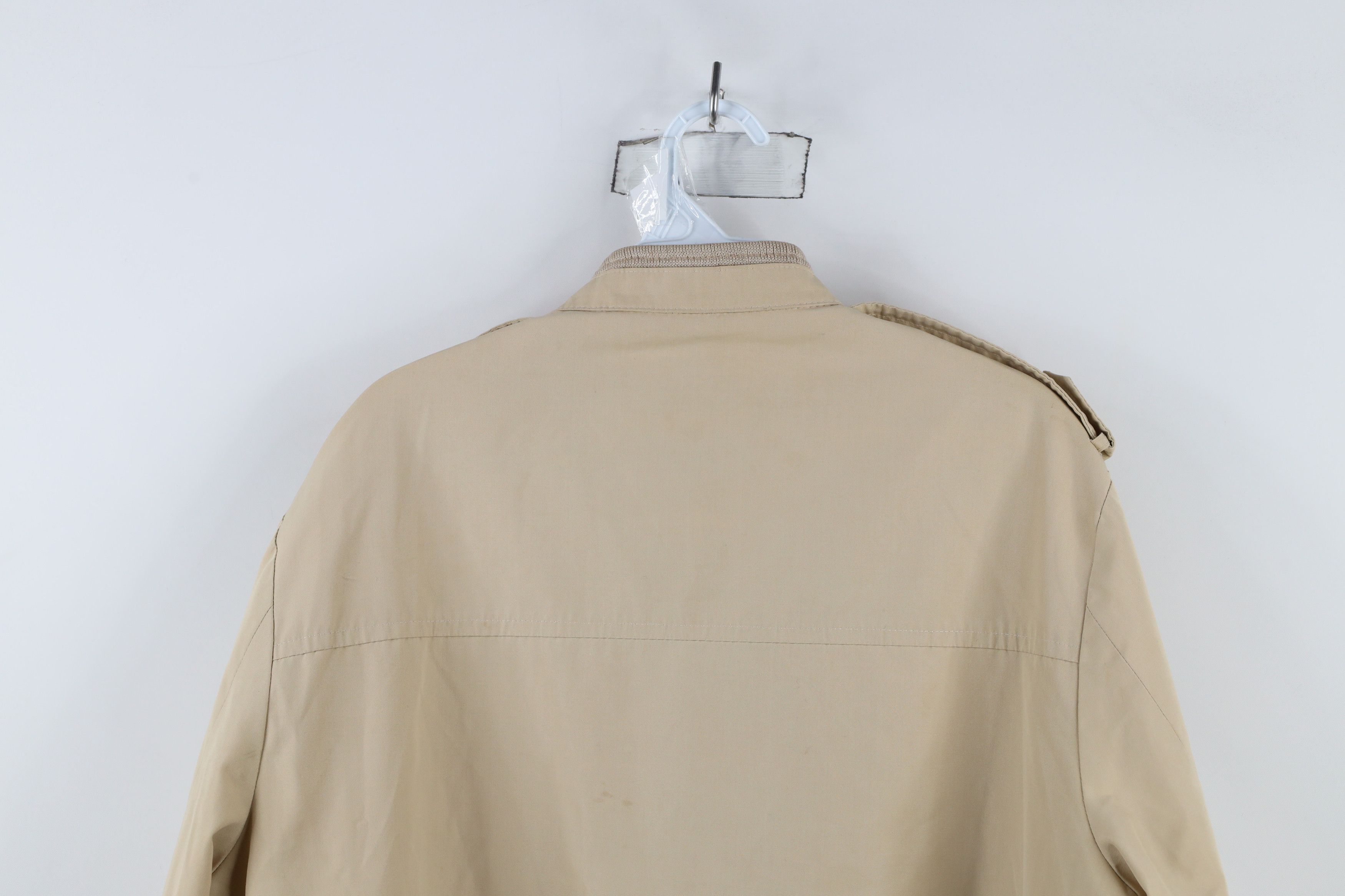 Vintage Vintage 70s Streetwear Cafe Racer Bomber Jacket Beige Size US XL / EU 56 / 4 - 15 Thumbnail