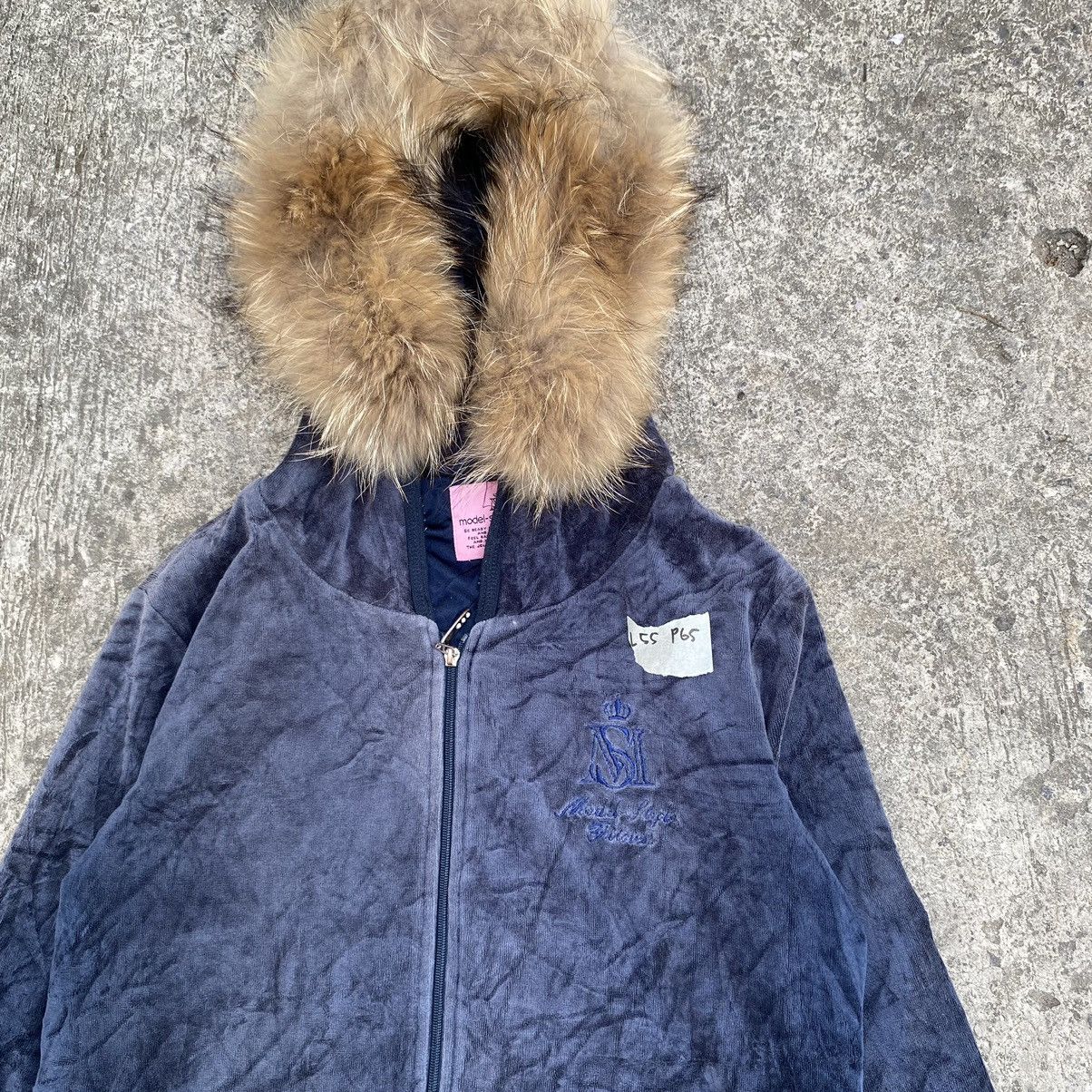 If Six Was Nine × Japanese Brand × Le Grande Bleu (L.G.B.) y2k style lgb fur zip hoodie Size US M / EU 48-50 / 2 - 2 Thumbnail