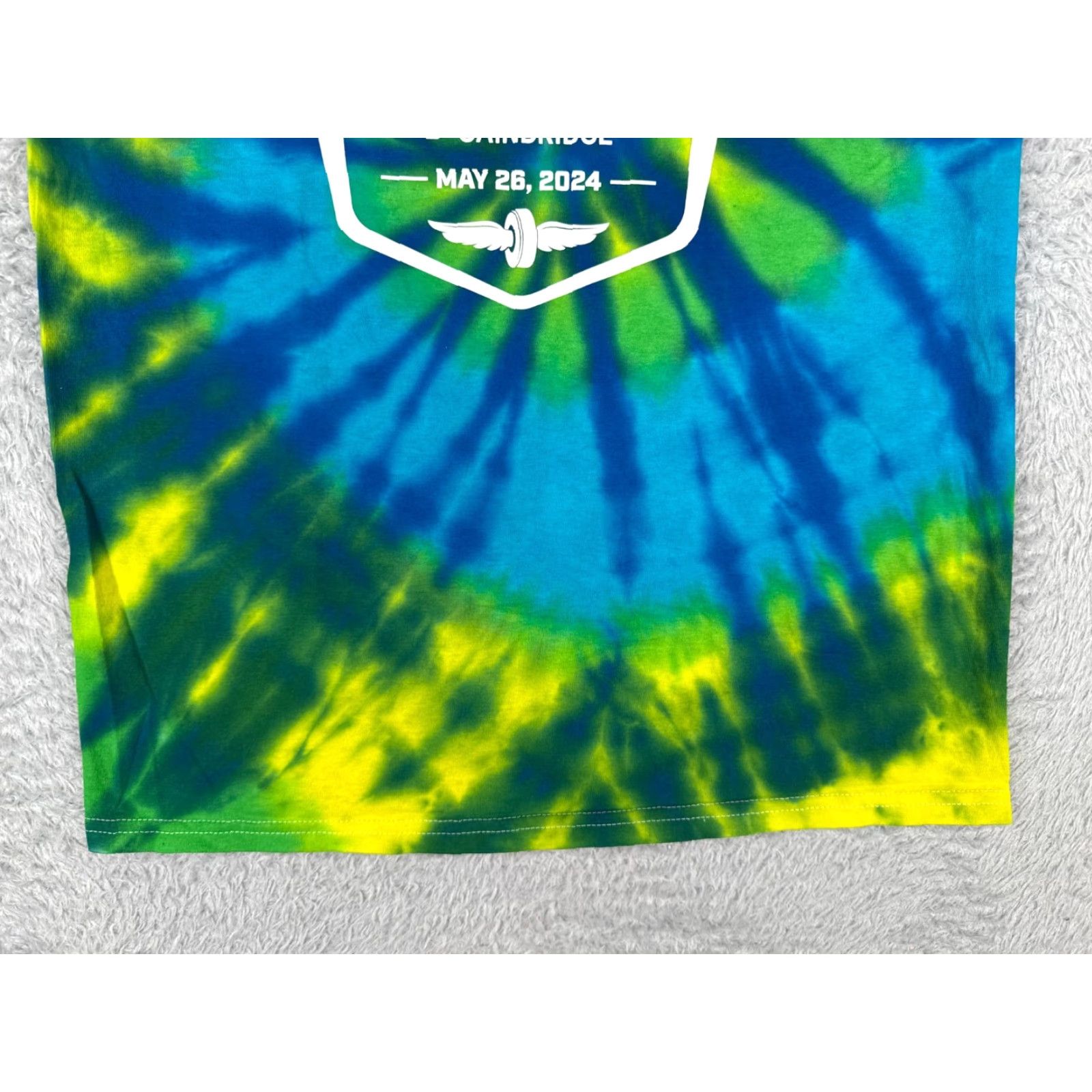 Vintage Indycar Shirt Adult Medium Green Blue Tie Dye 108th Indy 500 2024 108th Short Sleeve Legends Global Merchandise T-Shirt Men Size US M / EU 48-50 / 2 - 5 Thumbnail