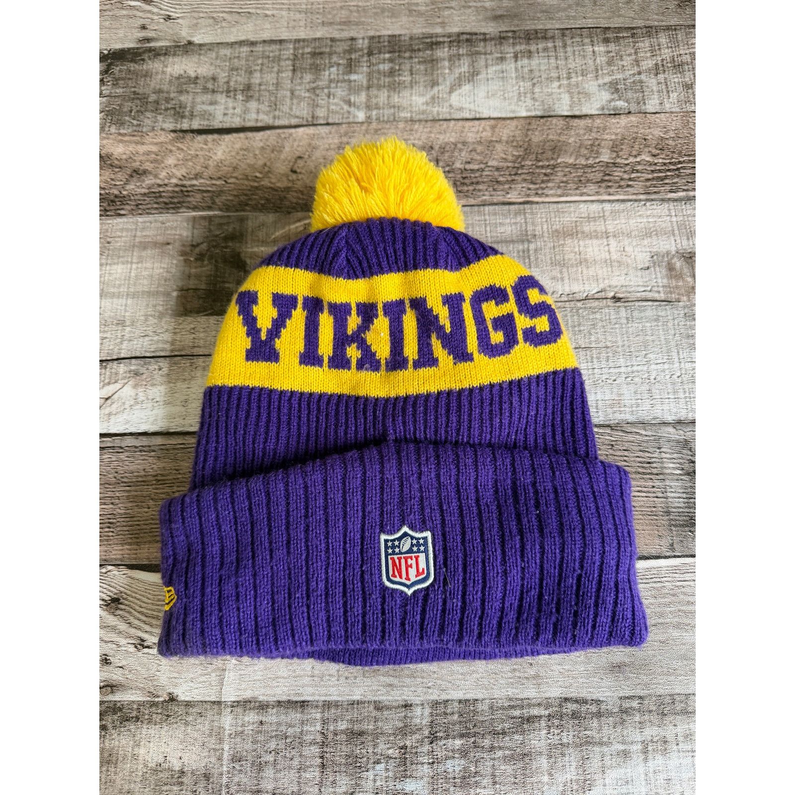 New Era Minnesota Vikings New Era NFL Football Winter Hat/Beanie Size ONE SIZE - 4 Thumbnail