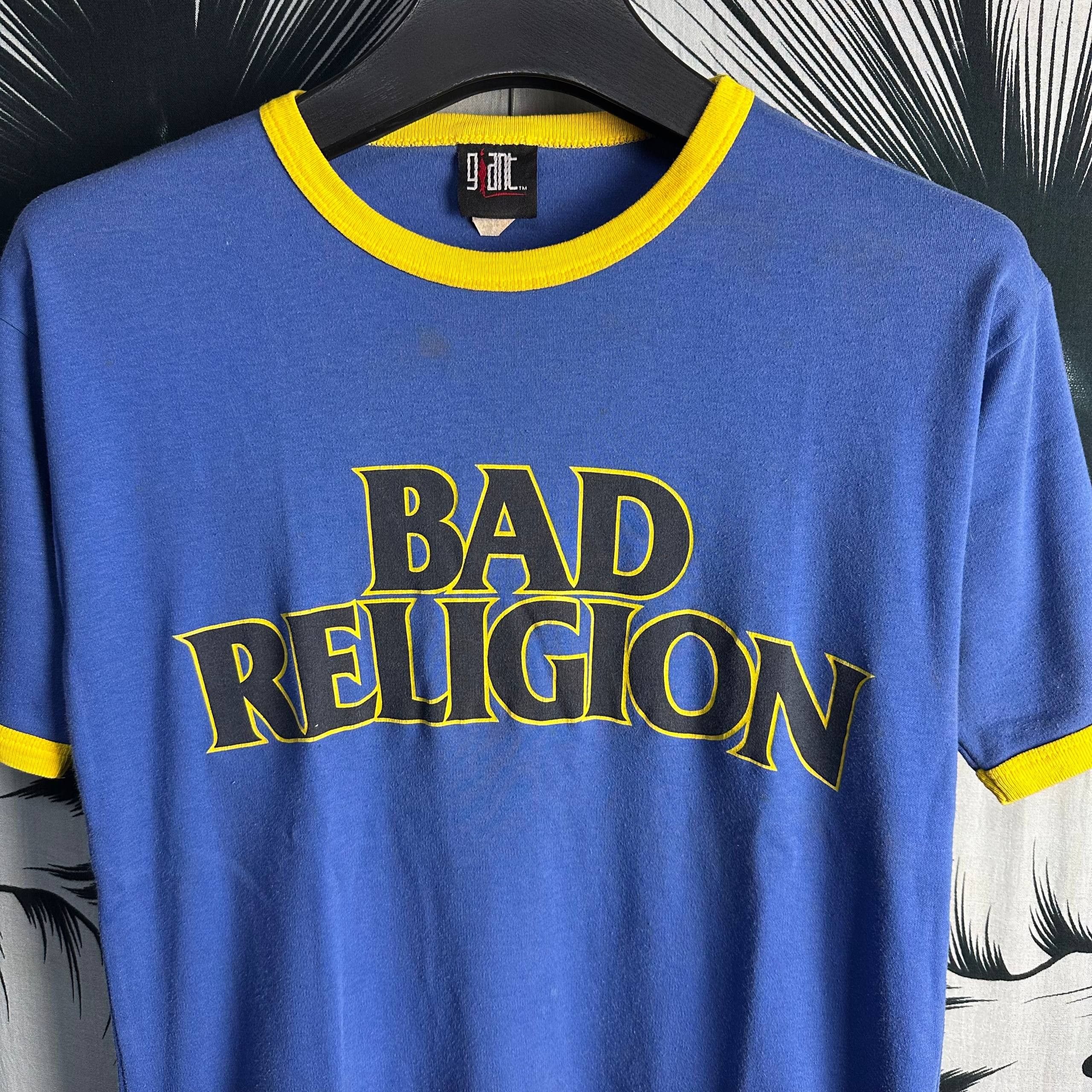 Band Tees Rare Vintage Bad Religion America Punk Rock Ringer T-Shirt Size US M / EU 48-50 / 2 - 3 Thumbnail