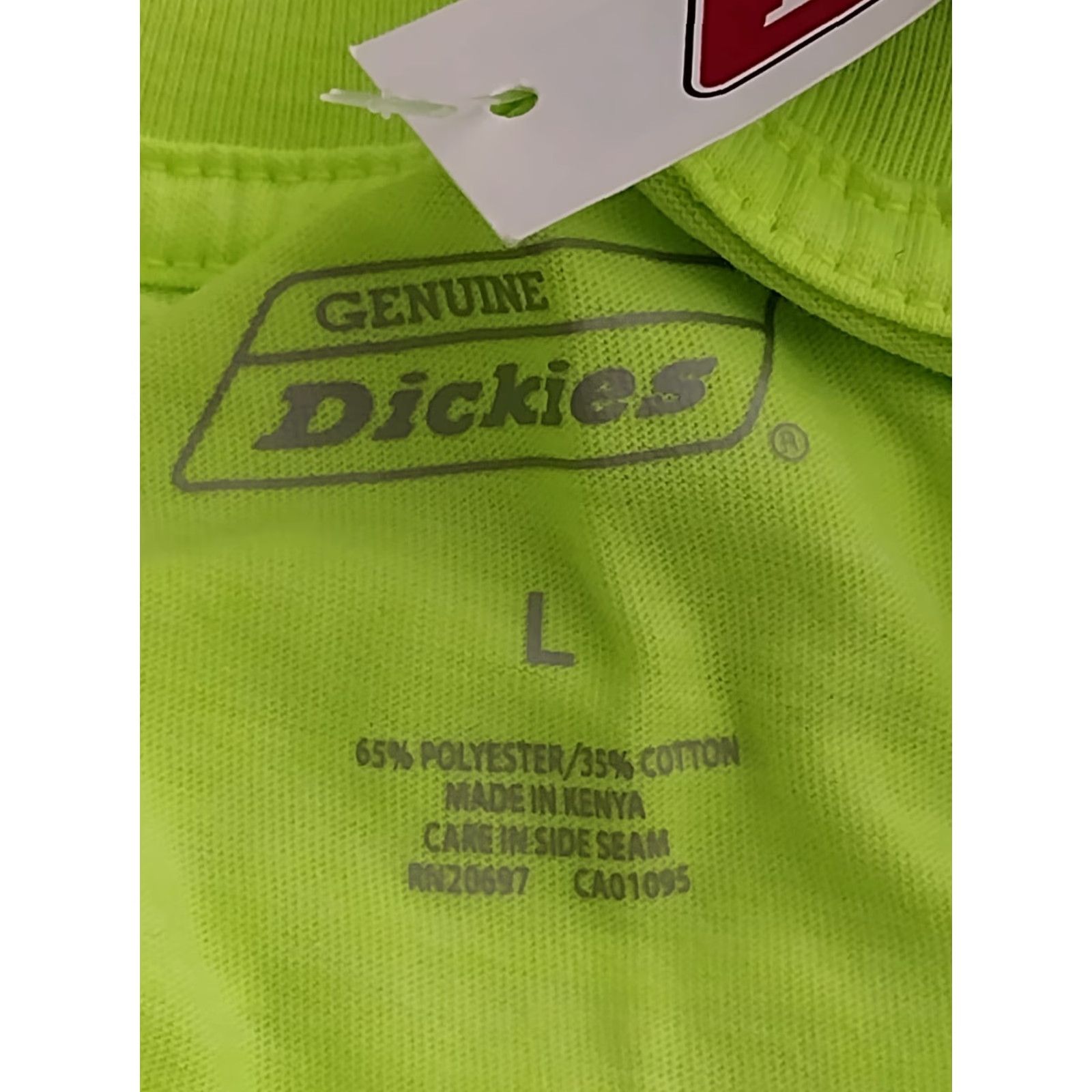 Dickies Dickies Mens T Shirt L Neon Yellow Cool & Dry Pocket Relaxed Fit Work Shirt Mens Size US L / EU 52-54 / 3 - 5 Thumbnail