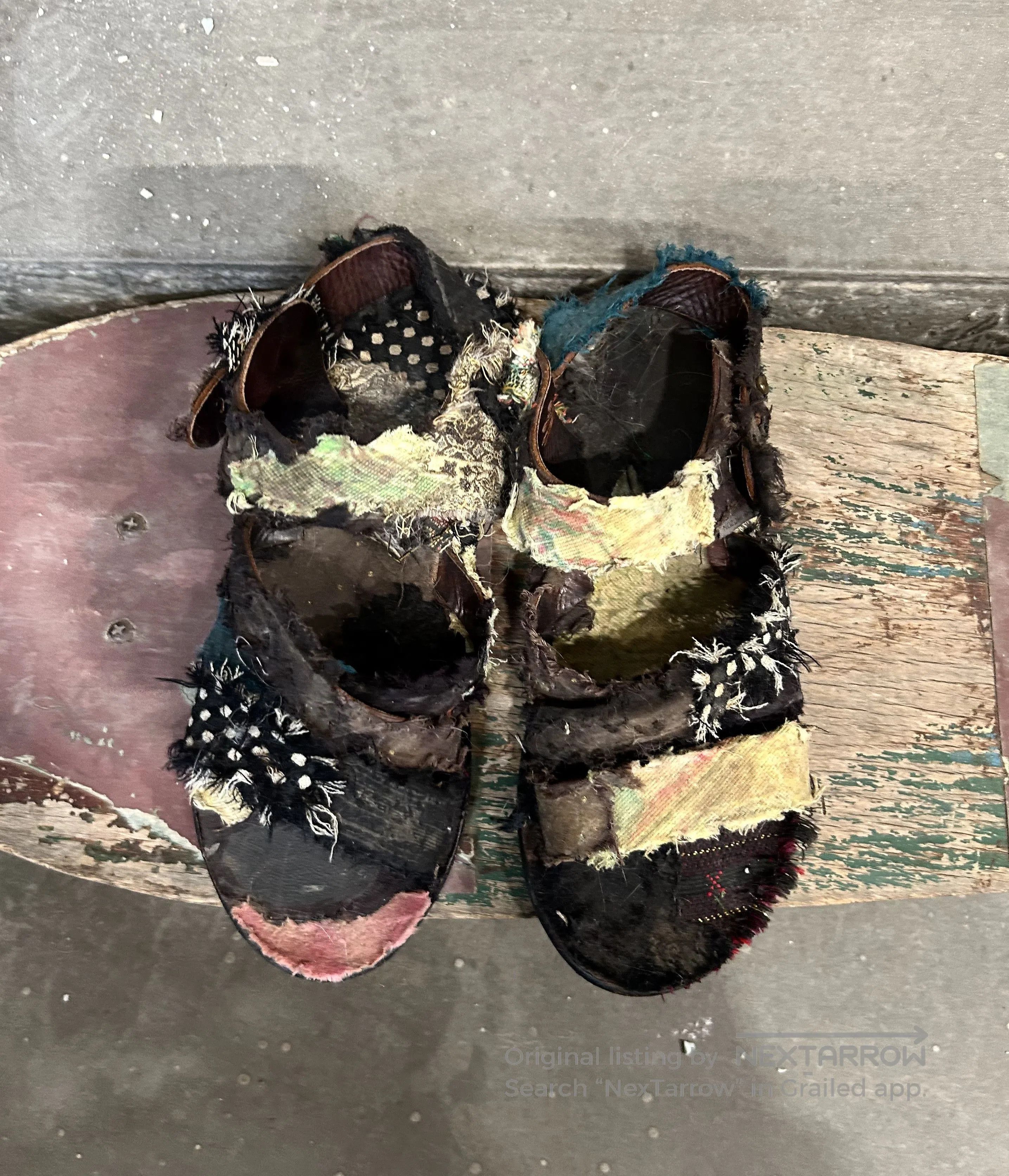 Nozomi Ishiguro Nozomi Ishiguro 00s Distressed Patchwork Sandals. Size US 8 / EU 41 - 3 Thumbnail