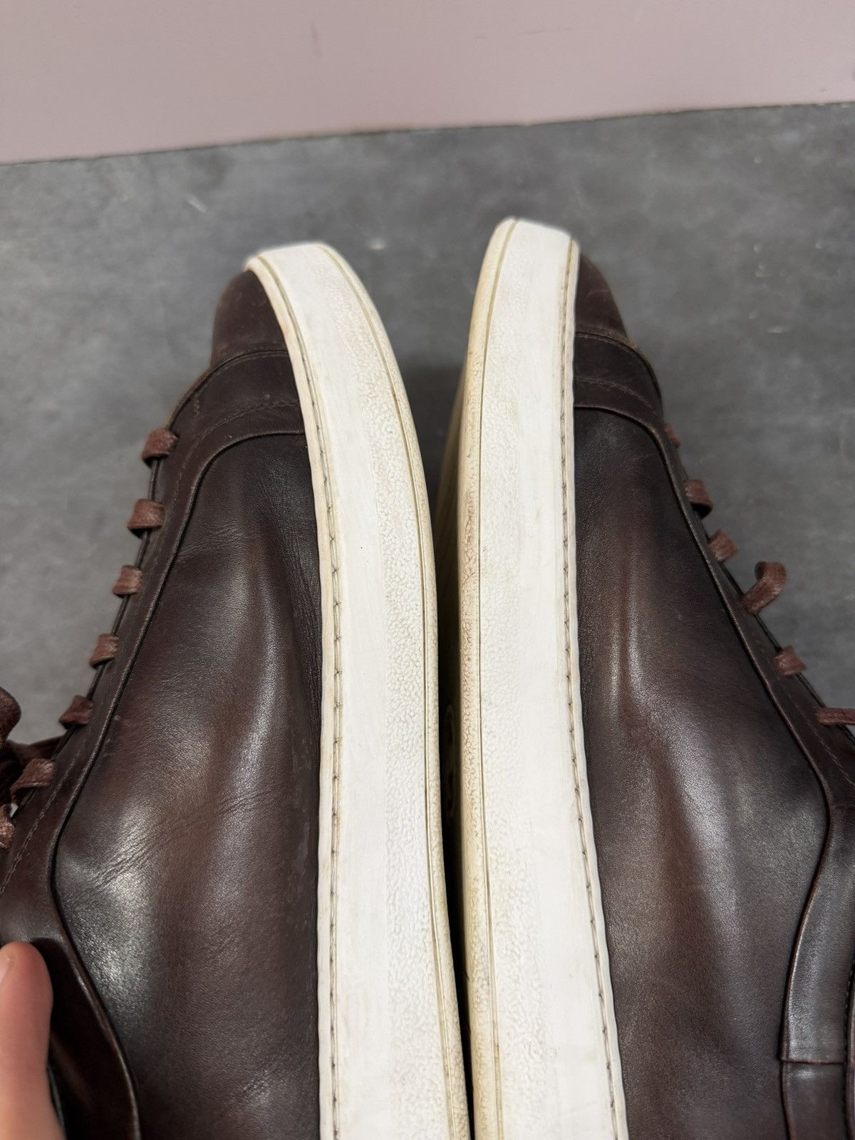 Dior B06 Mens Sneakers Brown Leather Size 43.5 Size US 10 / EU 43 - 9 Thumbnail