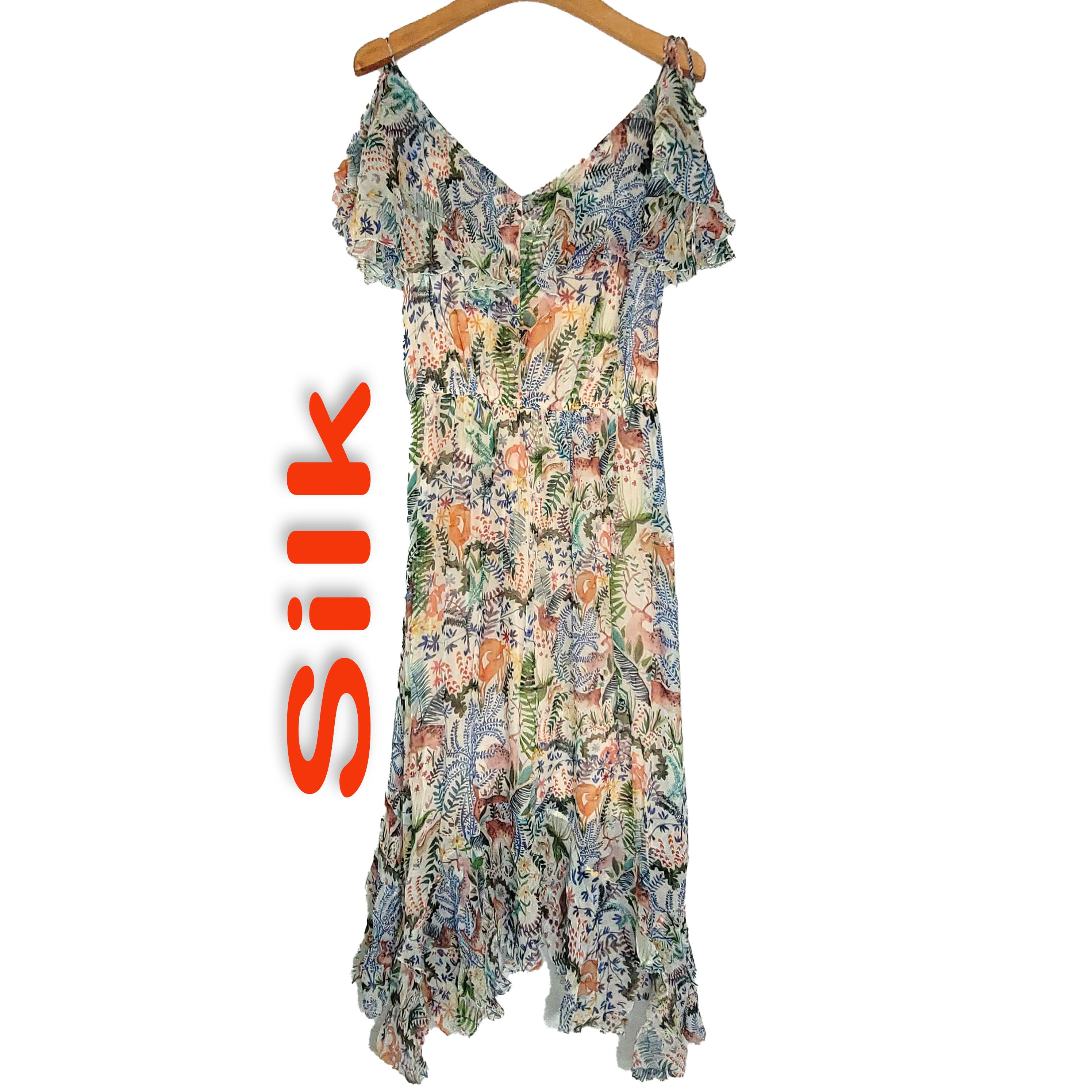 Other Women's Silk Size S Long Sleeveless Maxi Dress SEM002 Size S / US 4 / IT 40 - 1 Thumbnail