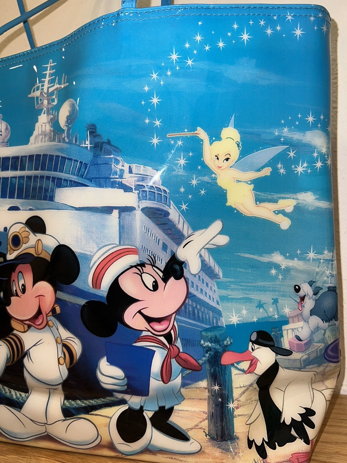 Disney × Vintage Vintage Disney Cruise Line AOP Tote Bag Size ONE SIZE - 6 Thumbnail