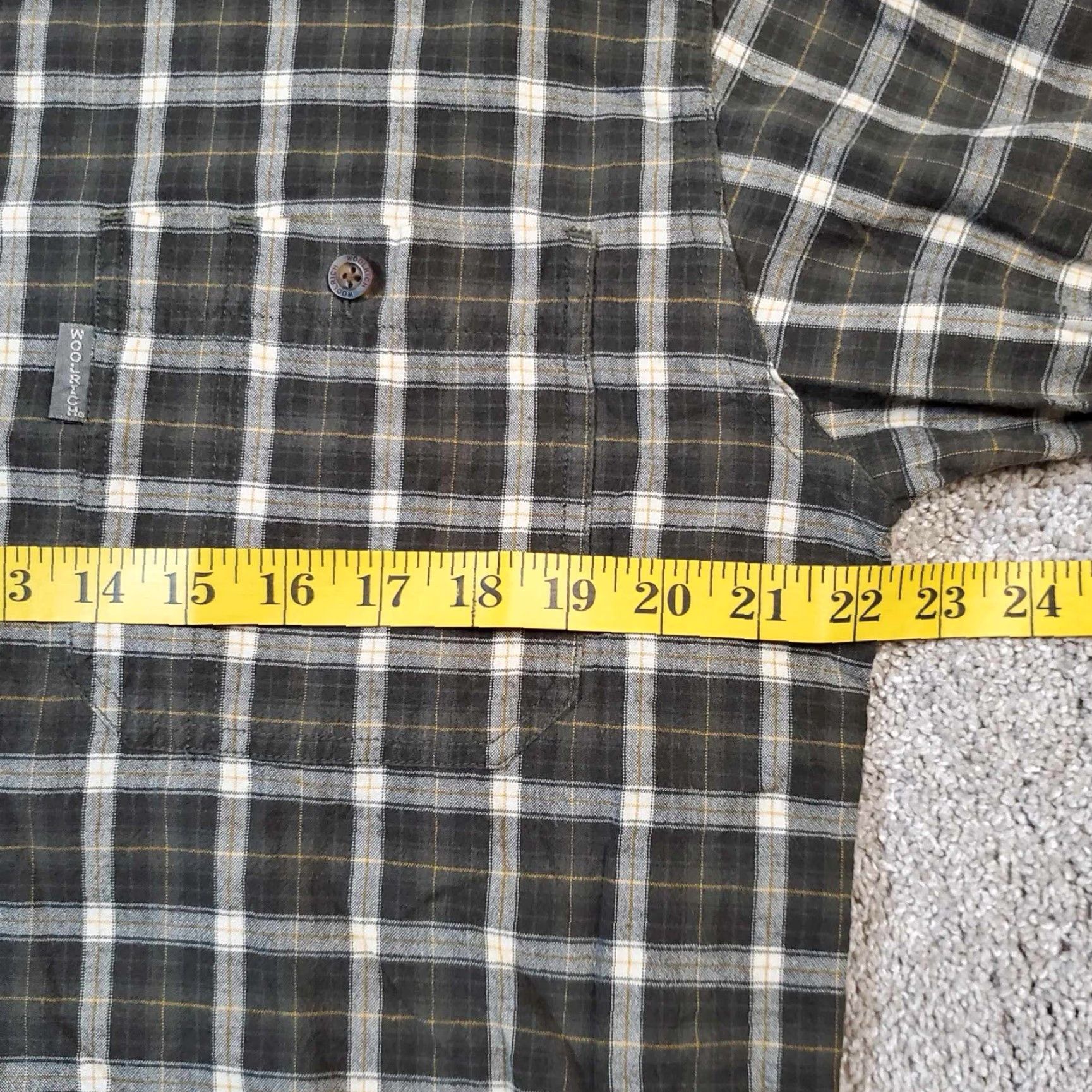 Vintage Woolrich Mens Flannel Shirt Olive Green Medium M 6024 Size US M / EU 48-50 / 2 - 5 Thumbnail