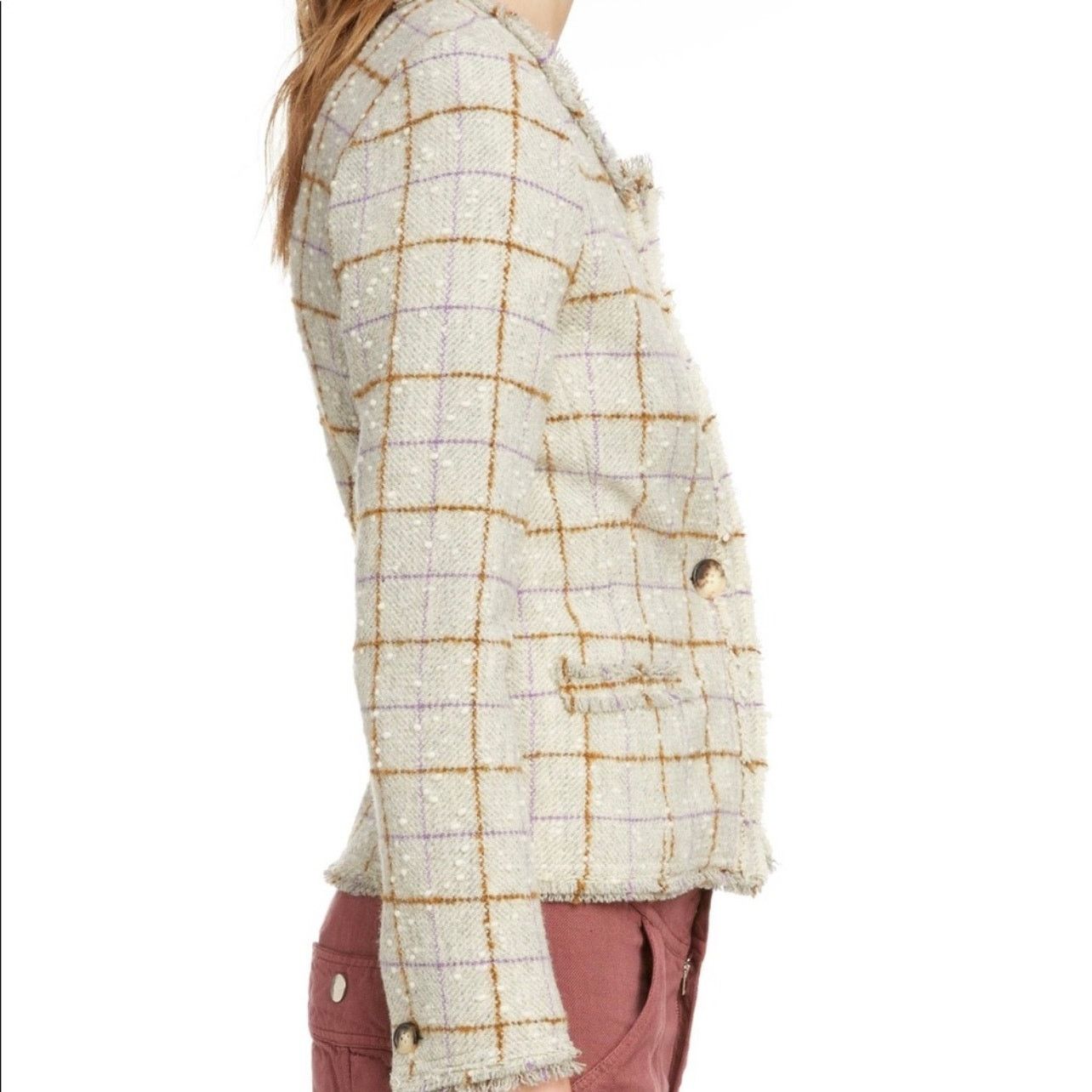 Isabel Marant ISABEL MARANT ÉTOILE Lyra wool-blend tweed jacket size 38 S Size S / US 4 / IT 40 - 2 Thumbnail