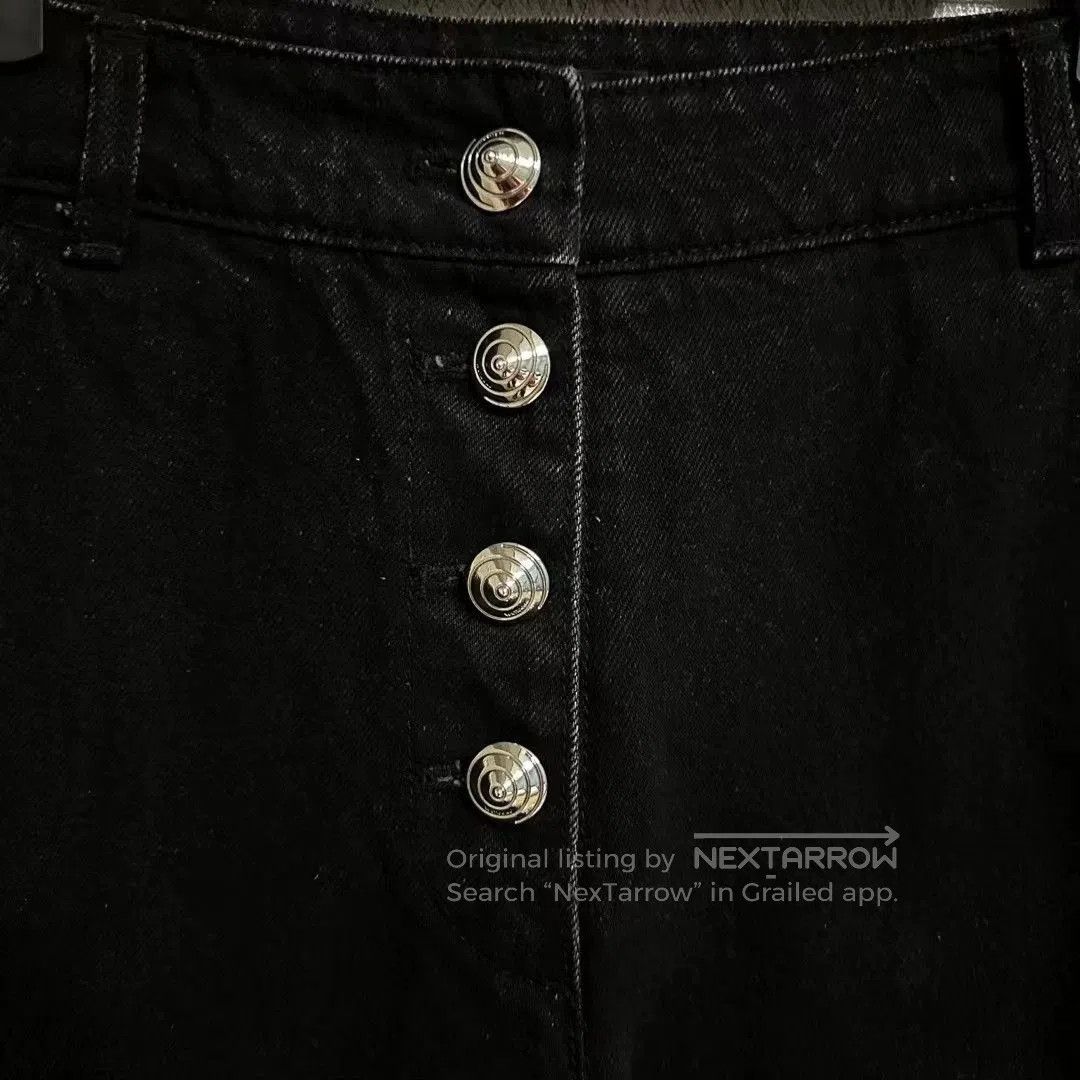 WE11DONE We11done Silver Buckle Black Wide. Size 31" - 2 Thumbnail