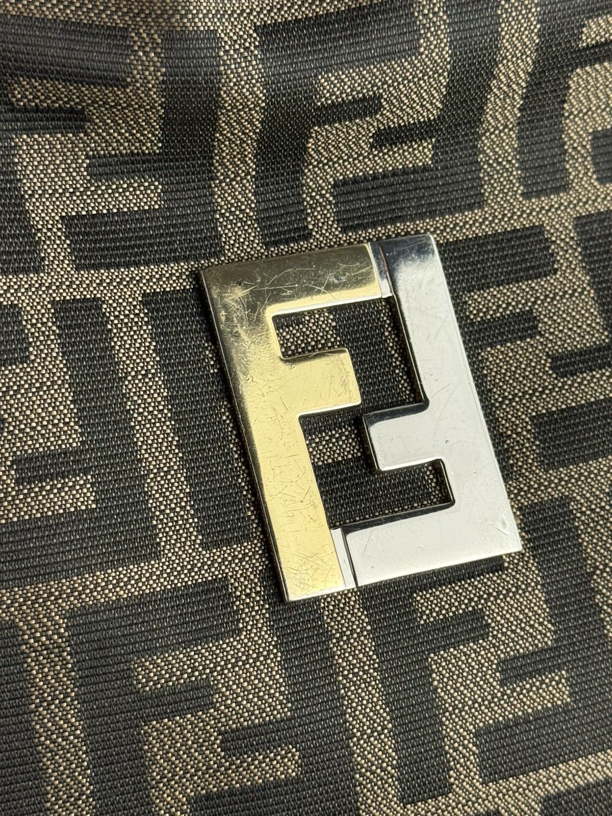 Fendi Vintage FENDI Zucca FF Monogram Brown Shoulder Bag Size ONE SIZE - 7 Thumbnail