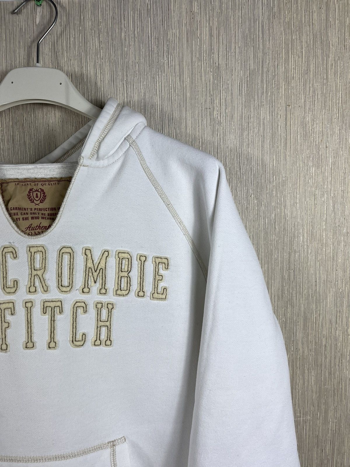 If Six Was Nine × Le Grande Bleu (L.G.B.) × Vintage Vintage Abercrombie & Fitch cut neck distressed hoodie y2k Size M / US 6-8 / IT 42-44 - 3 Thumbnail