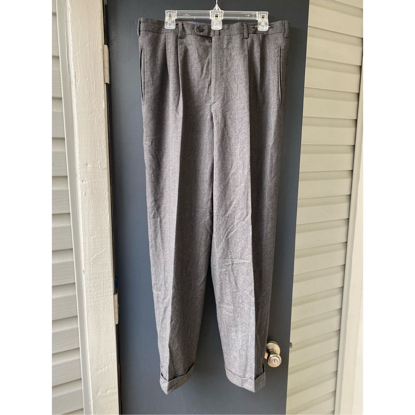 Lanifico Del Casentino Ethimo Classic Lanificio Zignone Cashmere-Wool Gray Front Pl Size US 36 / EU 52 - 12 Thumbnail