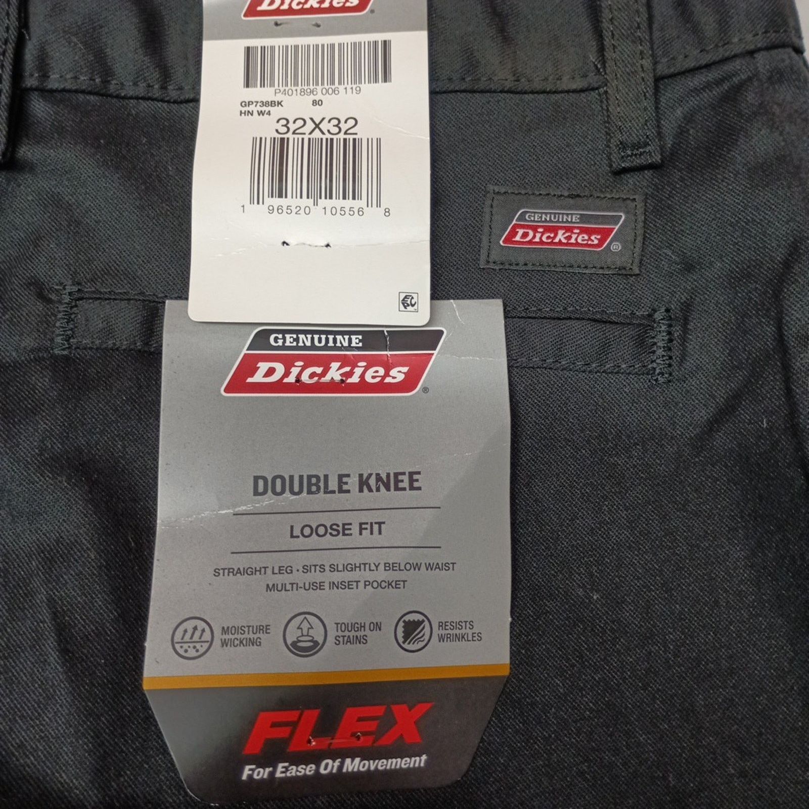 Dickies Dickies Loose Fit Double Knee Work Pants Men's 32x32 Black Size US 32 / EU 48 - 2 Thumbnail
