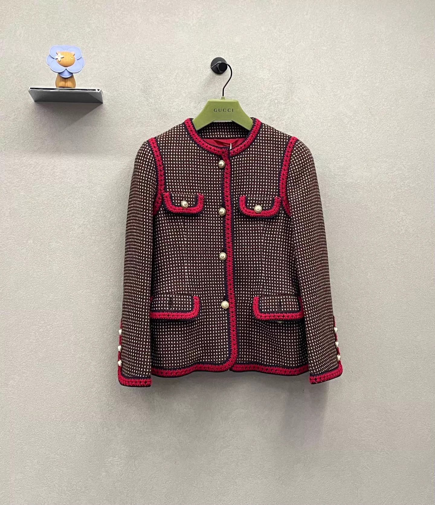 Gucci GUCCI Oversized Chanel-Inspired Crew Neck Cardigan Size 38 Size XS / US 0-2 / IT 36-38 - 3 Thumbnail