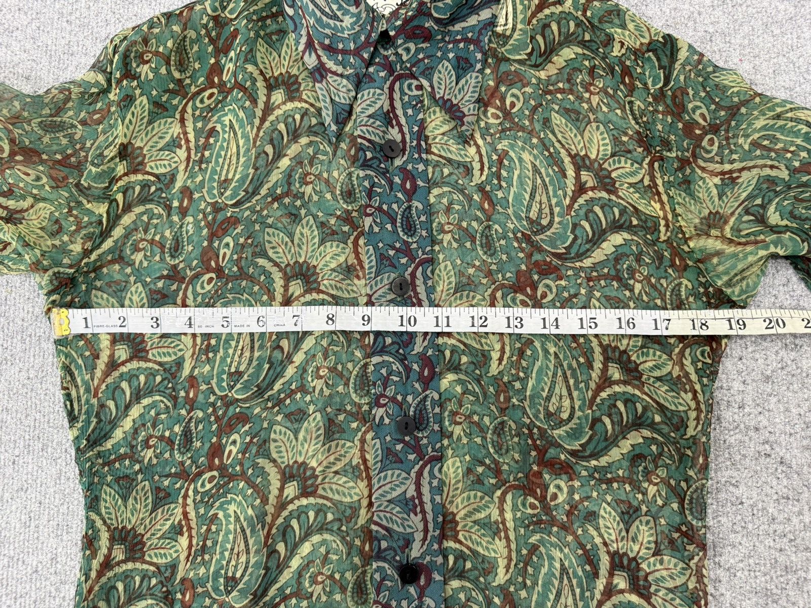 Japanese Brand Haris Rock Long Sleeve Paisley Button Ups Size S / US 4 / IT 40 - 13 Thumbnail