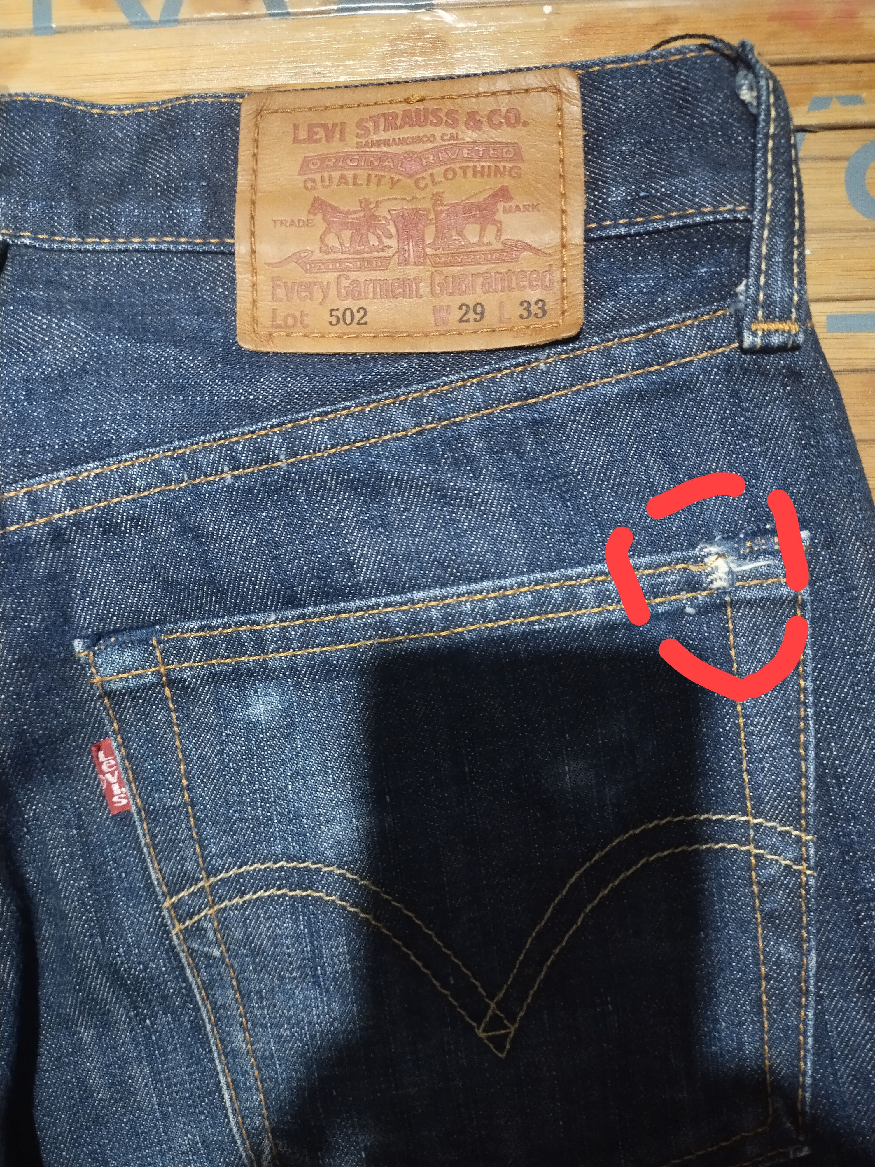 Japanese Brand Levis 502 Sz 28"/29" Size US 29 - 6 Thumbnail