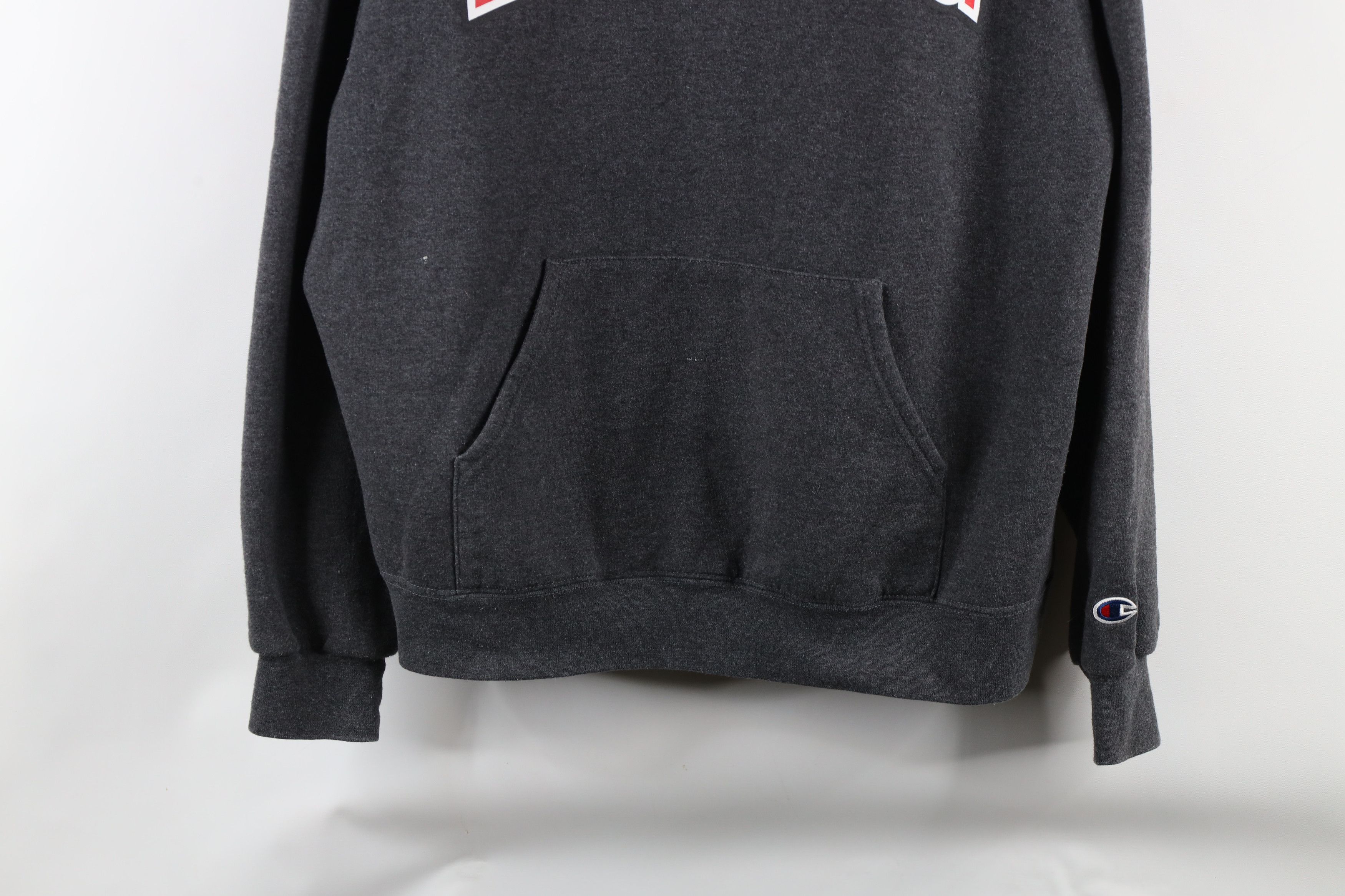 Champion × Vintage Vintage Champion Spell Out Boxing Hoodie Sweatshirt Gray Size US L / EU 52-54 / 3 - 3 Thumbnail