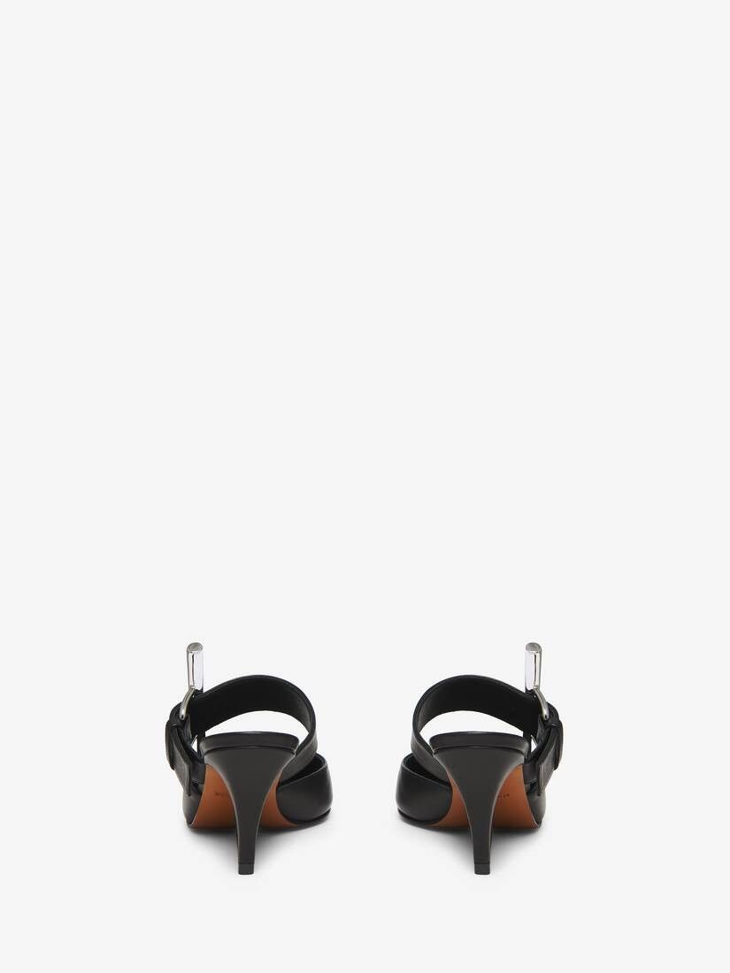 Alexander McQueen o1w1db10925 Birdee Mule in Black Size US 9 / IT 39 - 3 Thumbnail