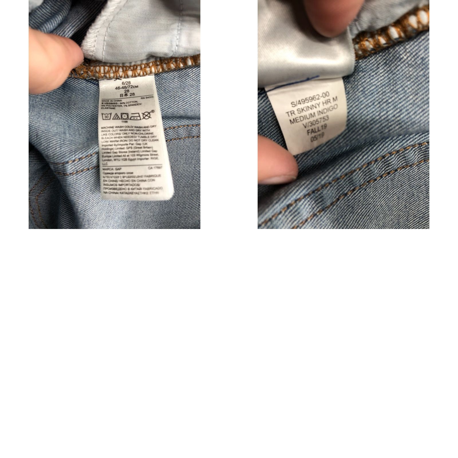 Gap Gap True Skinny Jeans Size 6 Womens Medium Wash Blue Size 28" / US 6 / IT 42 - 9 Thumbnail