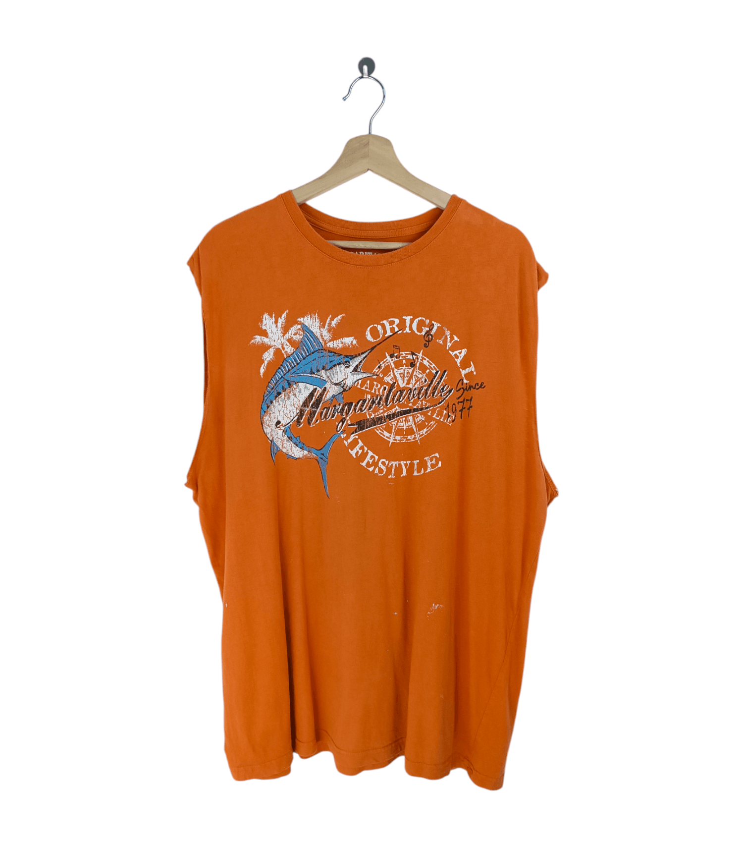 Vintage VINTAGE MARGARITAVILLE SAILFISH LOW ARM SHREDDER FADED TEE Size US XL / EU 56 / 4 - 1 Thumbnail