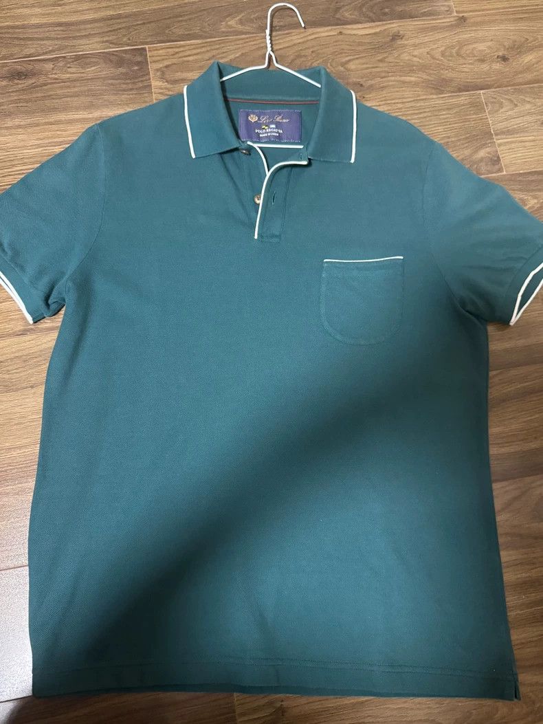Loro Piana LORO PIANA Men's solid color polo shirt Size US M / EU 48-50 / 2 - 1 Thumbnail