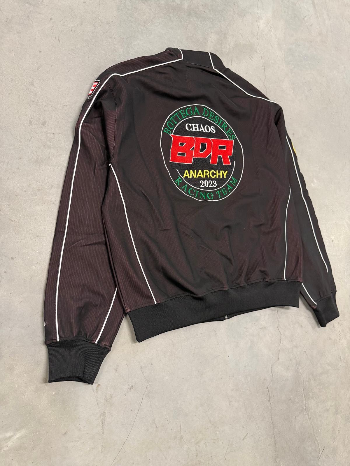 Bottega Desires Brown Race Tracksuit Jacket & Pants Large