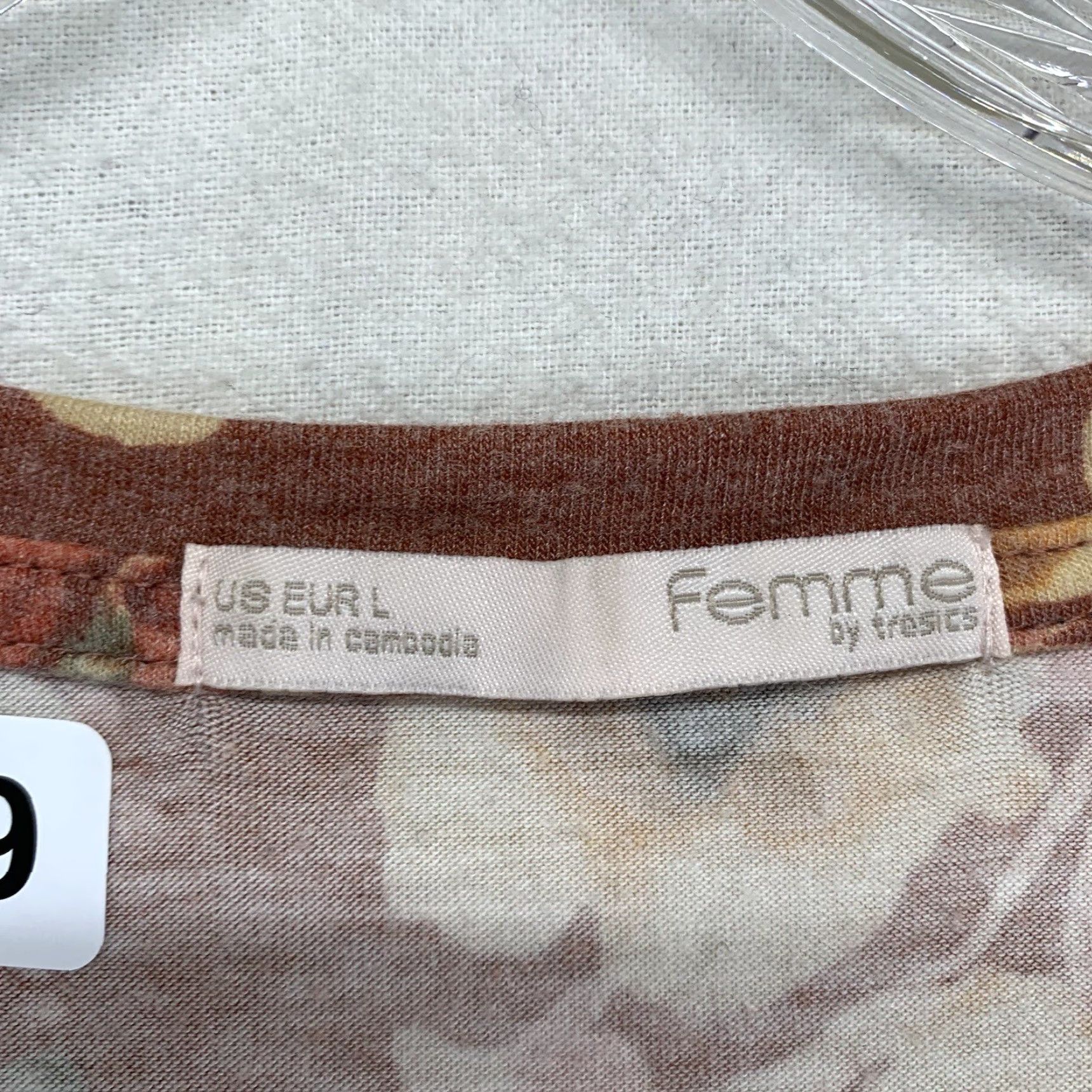Vintage Femme By Tresics Floral Blouse Long Sleeve T Shirt Soft Stretch Large EUC Size L / US 10 / IT 46 - 6 Thumbnail