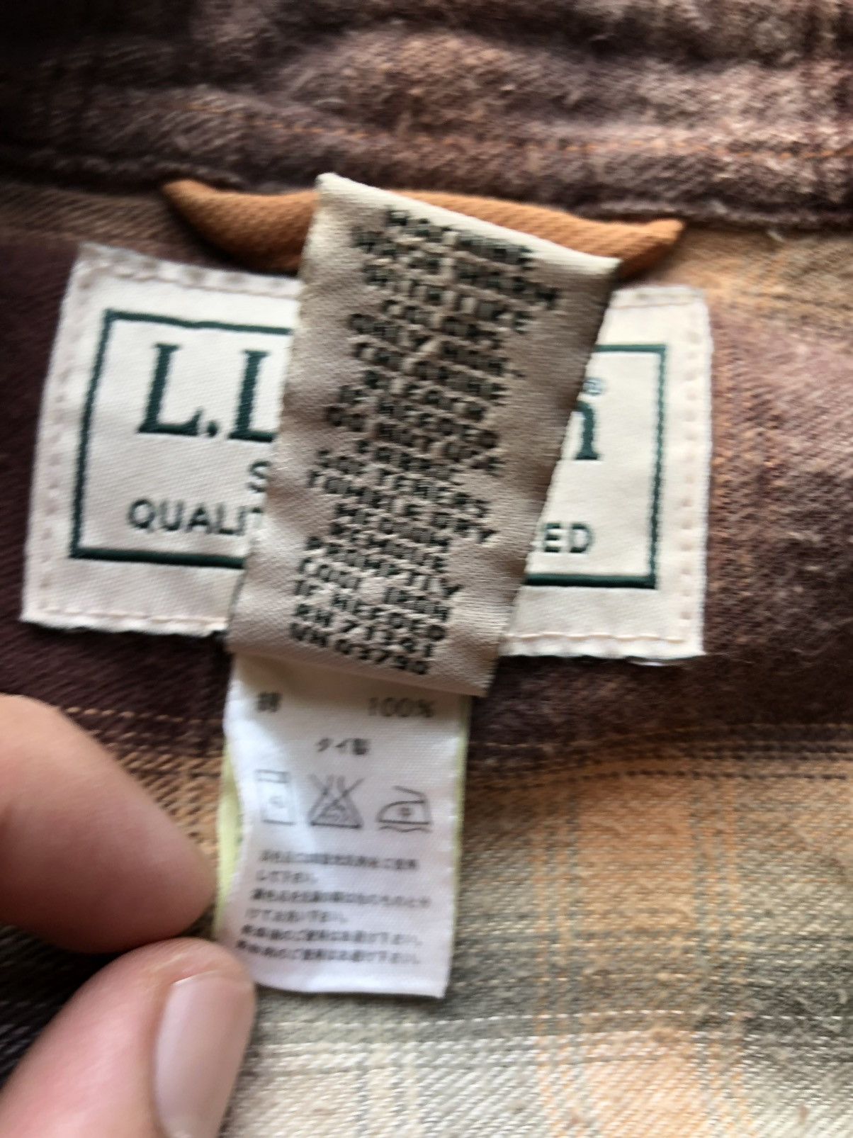 L.L. Bean Vintage 90's L.L. Bean Flannel Lined Canvas Work Jacket Size US M / EU 48-50 / 2 - 15 Thumbnail