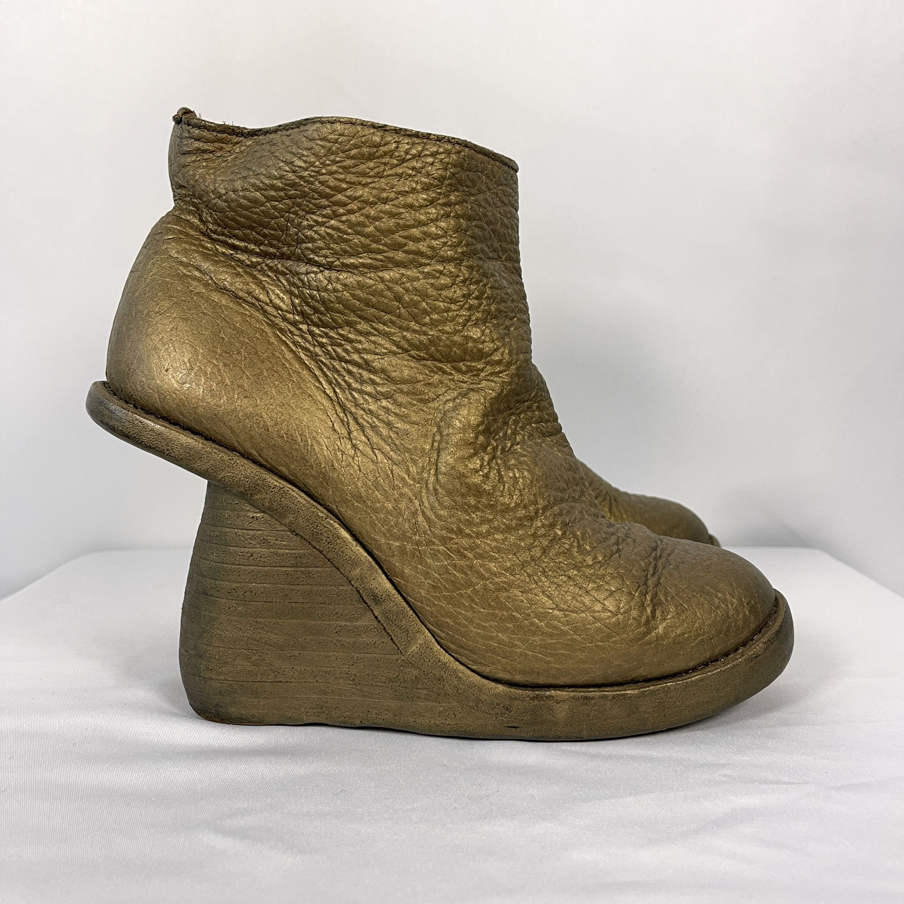 Guidi GUIDI Golden Color Leather Shoes size 36 Size US 6 / IT 36 - 1 Thumbnail