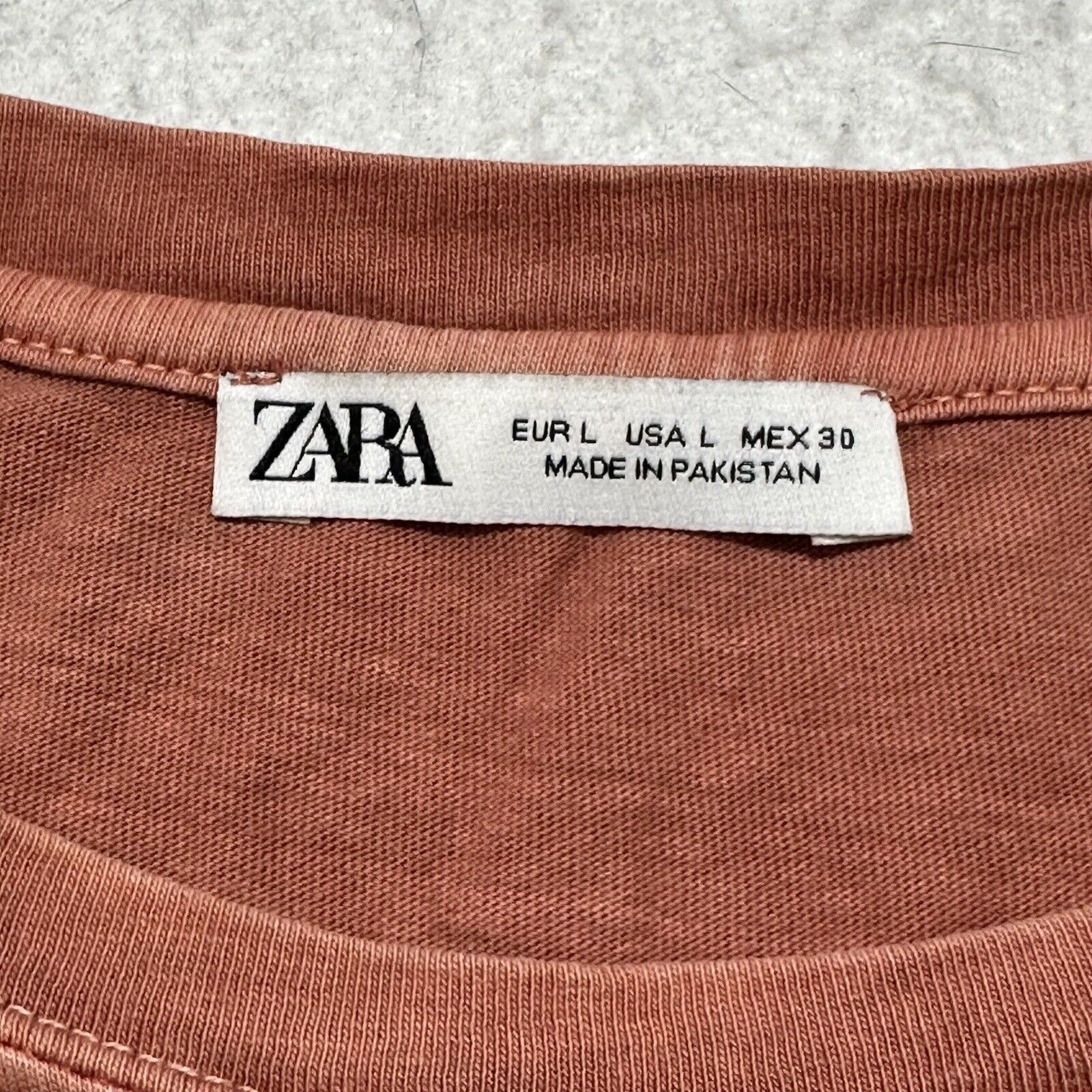 Zara Zara Large Sleeveless Pullover Tank Top Cropped Pink Size L / US 10 / IT 46 - 3 Thumbnail
