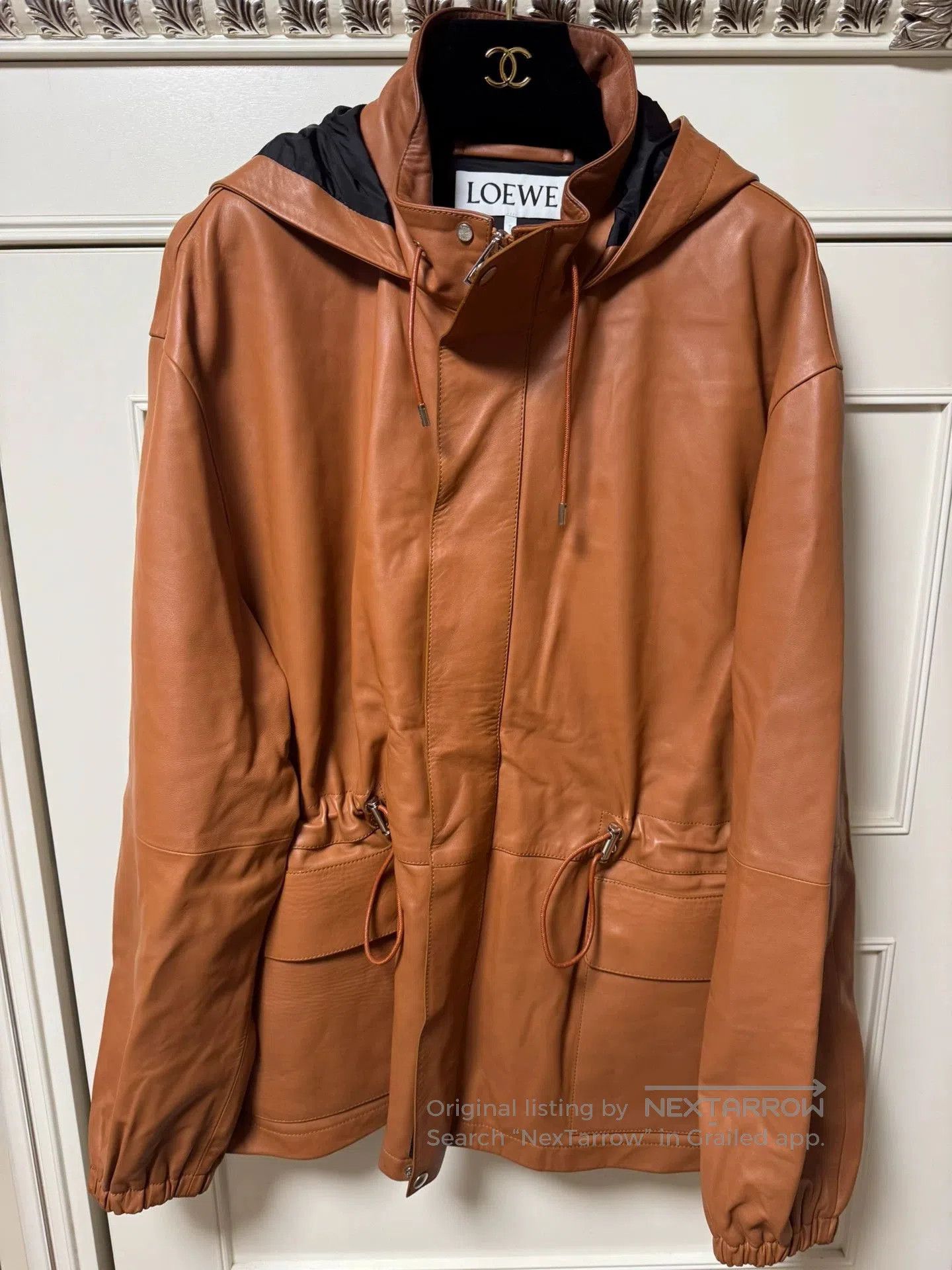 Loewe LOEWE Men's Casual Leather Jacket. Size US L / EU 52-54 / 3 - 1 Thumbnail